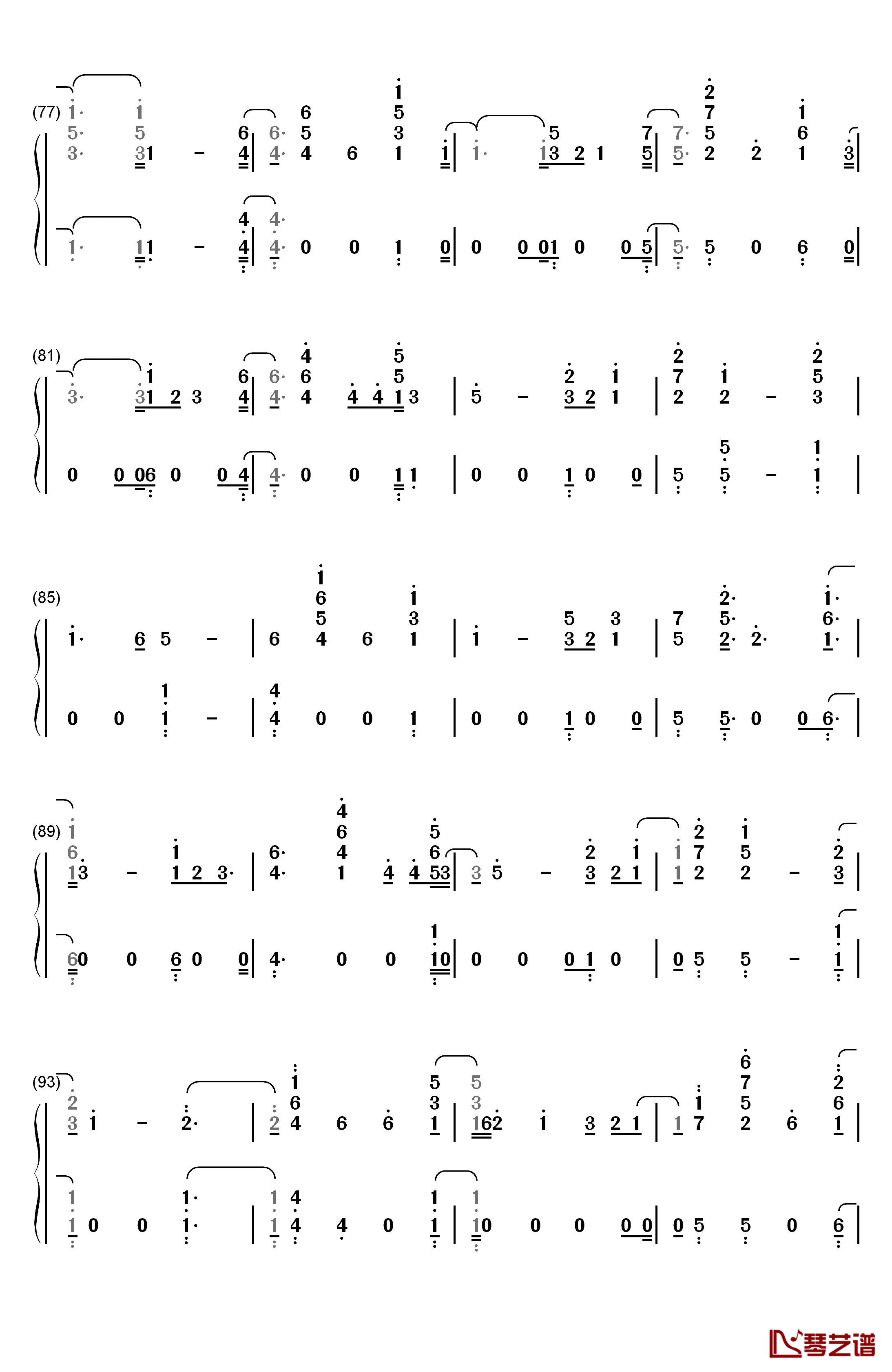 These Days钢琴简谱-数字双手-Rudimental5