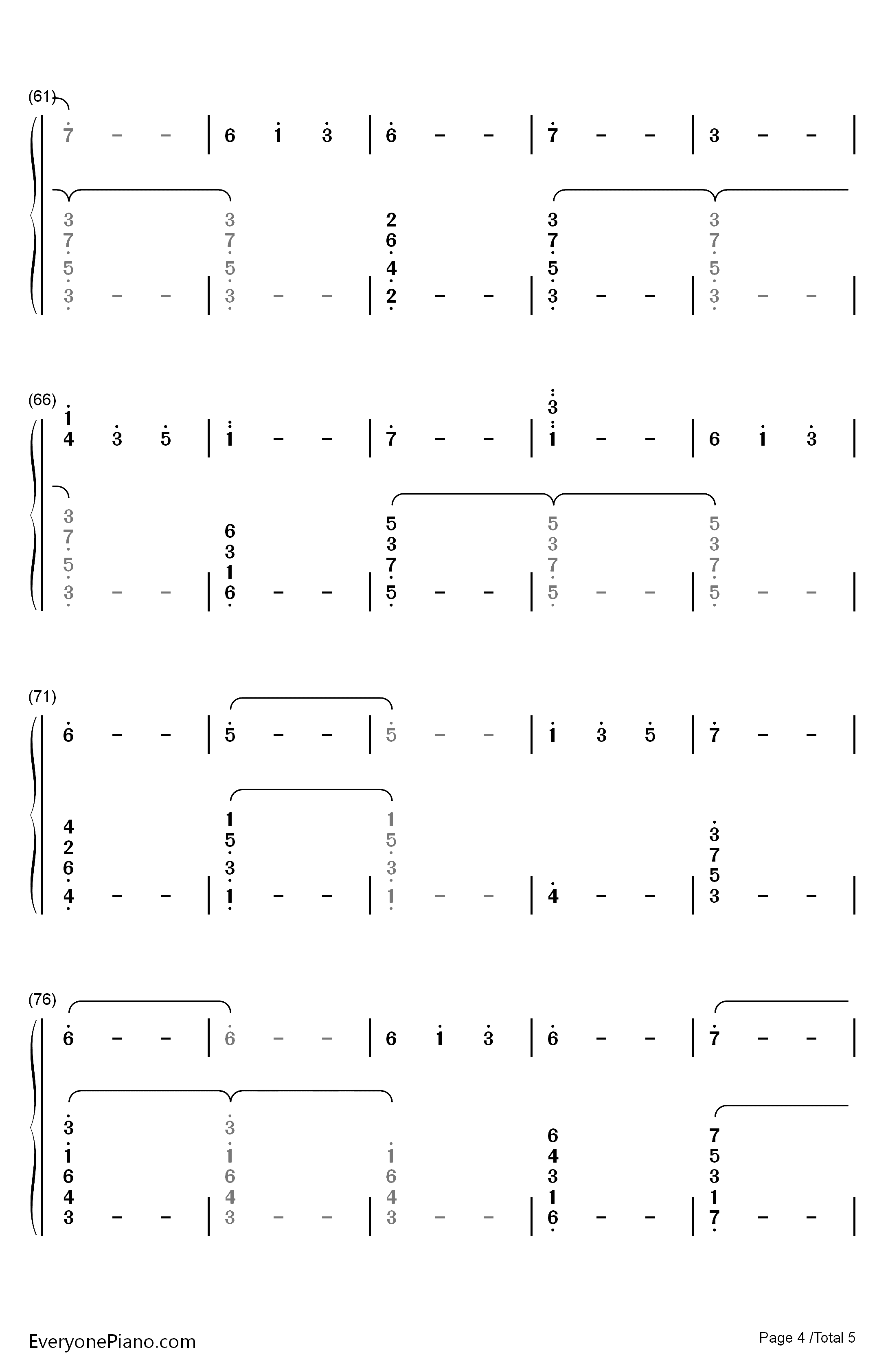 Eleven钢琴简谱-数字双手-Michael Stein Kyle Dixon4