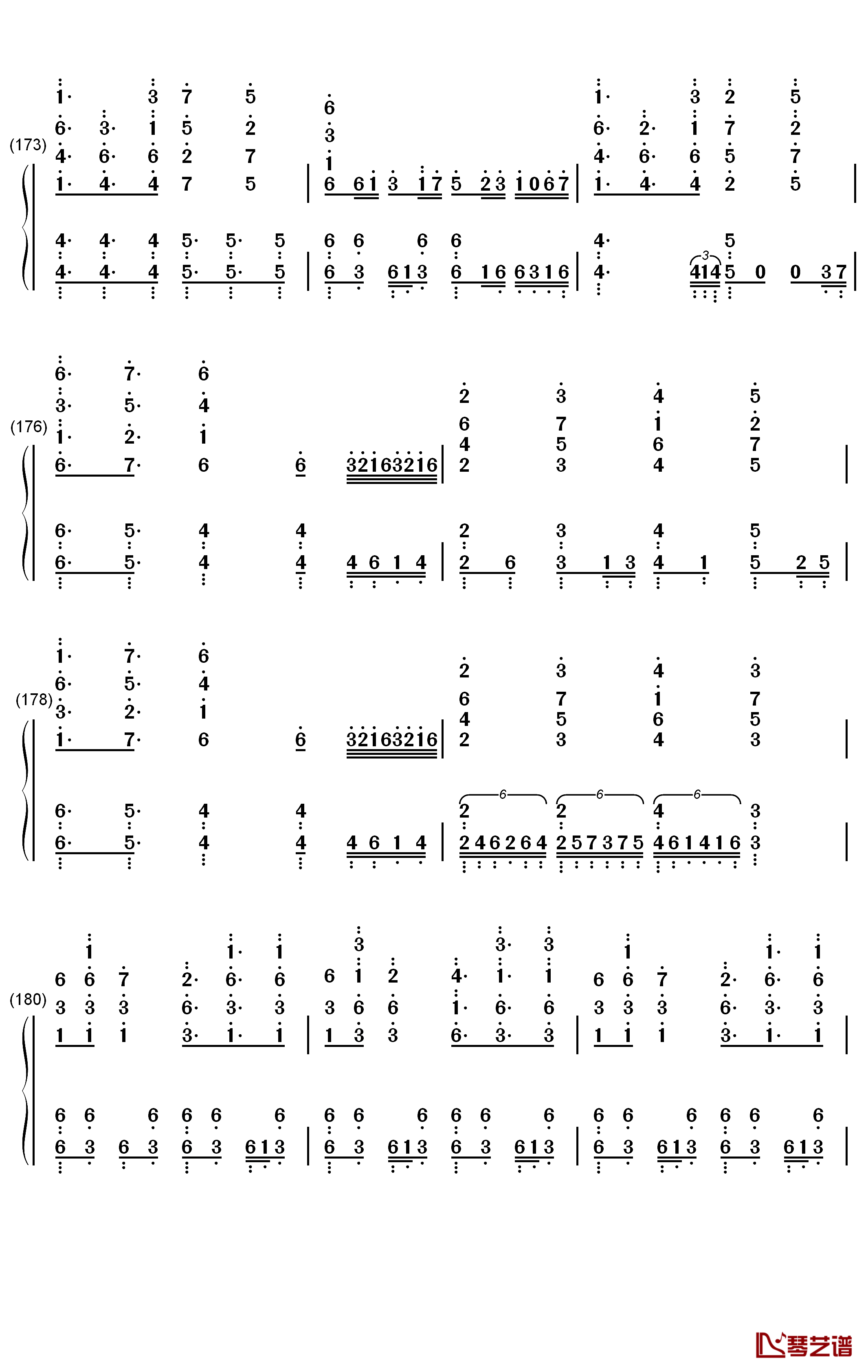 FIRE BIRD钢琴简谱-数字双手-Roselia13