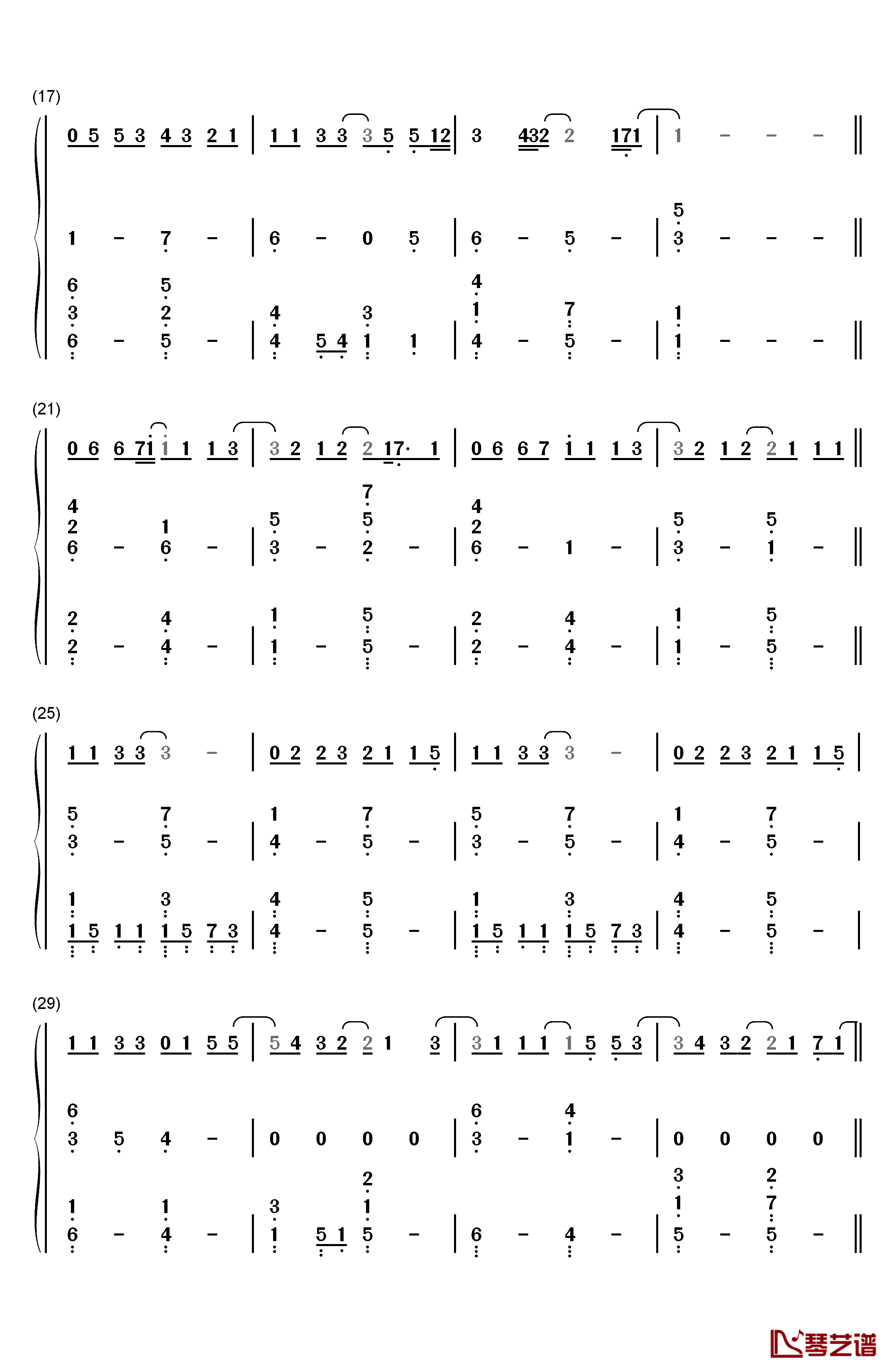 Supermarket Flowers钢琴简谱-数字双手-Ed Sheeran2