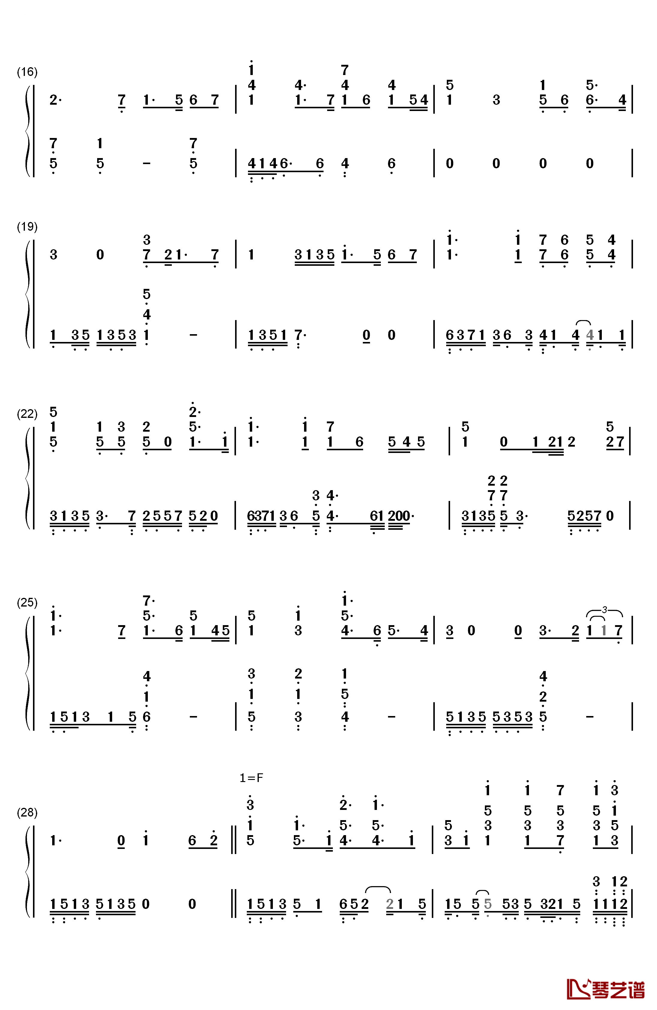 You Raise Me Up钢琴简谱-数字双手-Josh Groban2