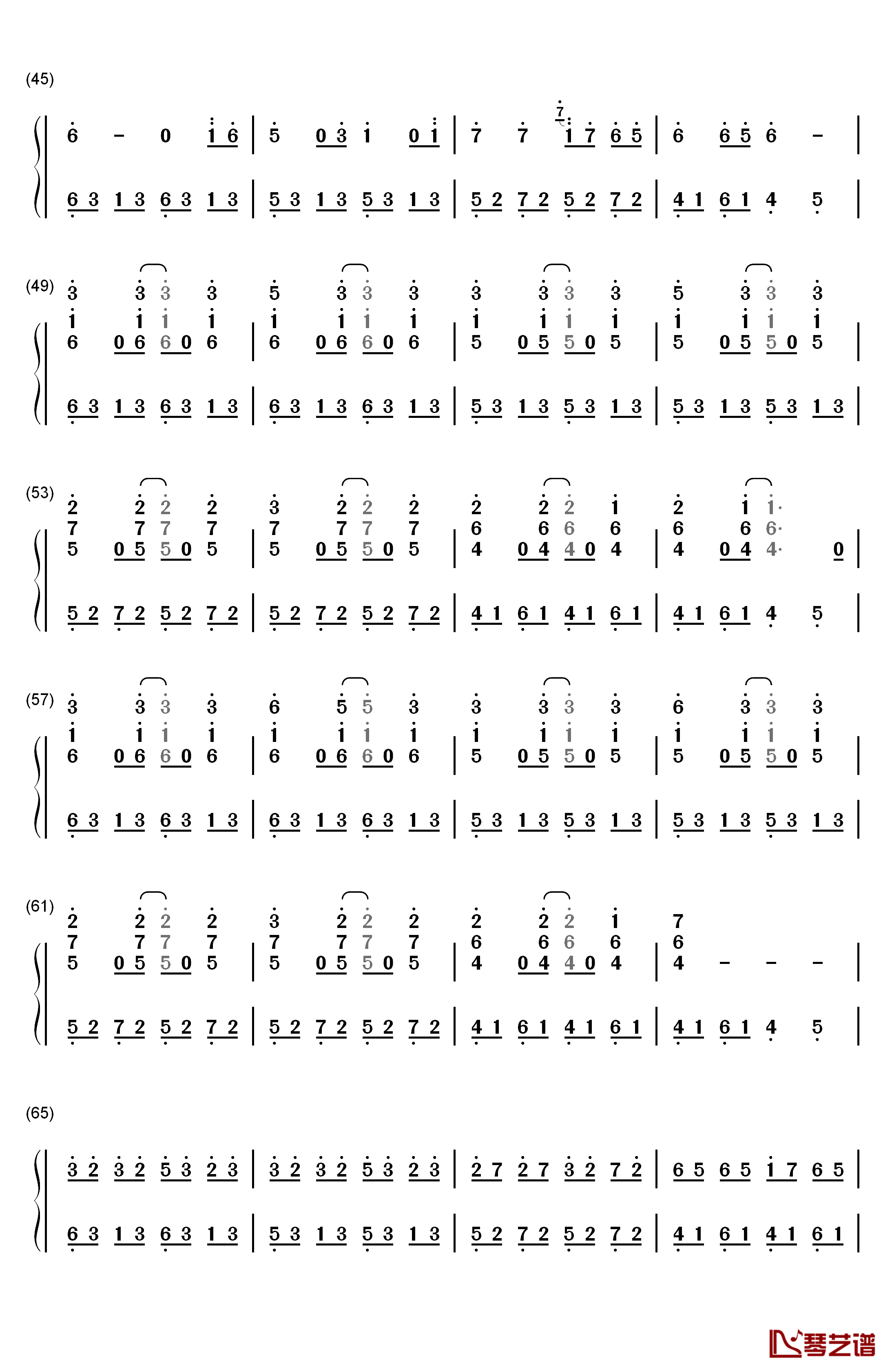 Down by the River钢琴简谱-数字双手-Milky Chance3