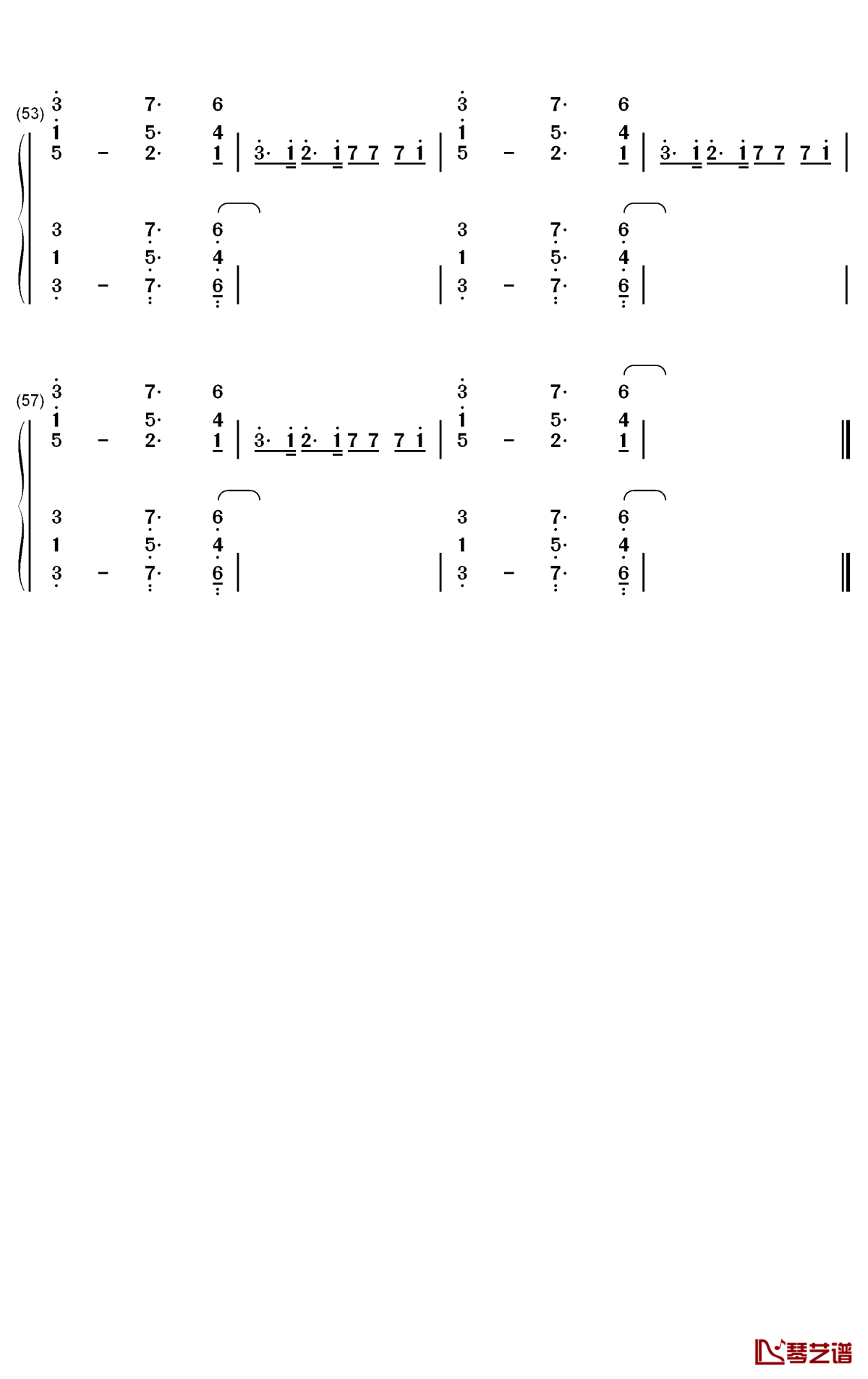 1 Sided Love钢琴简谱-数字双手-Blackbear4