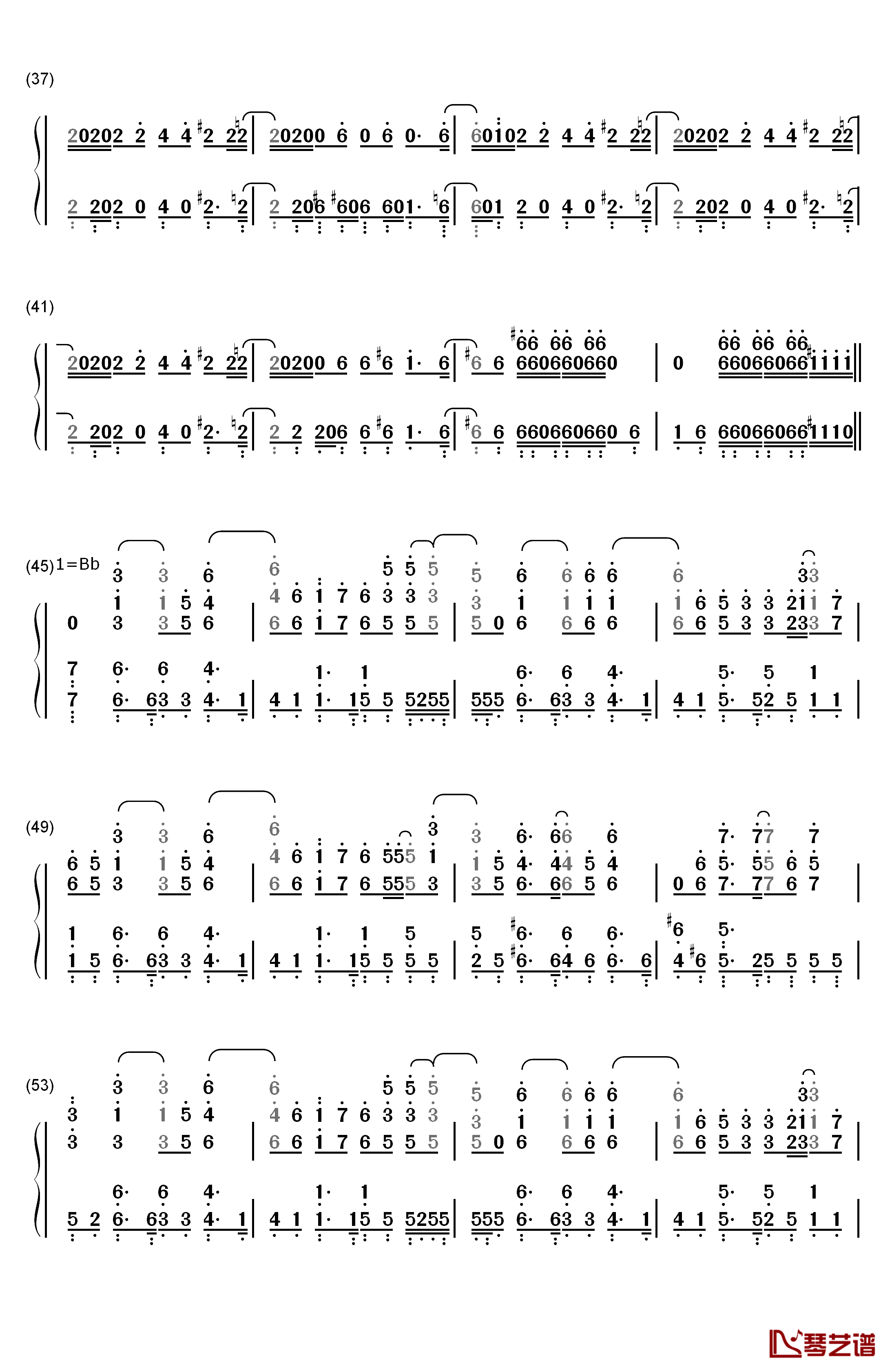 Steppin' Out钢琴简谱-数字双手-FLOW3