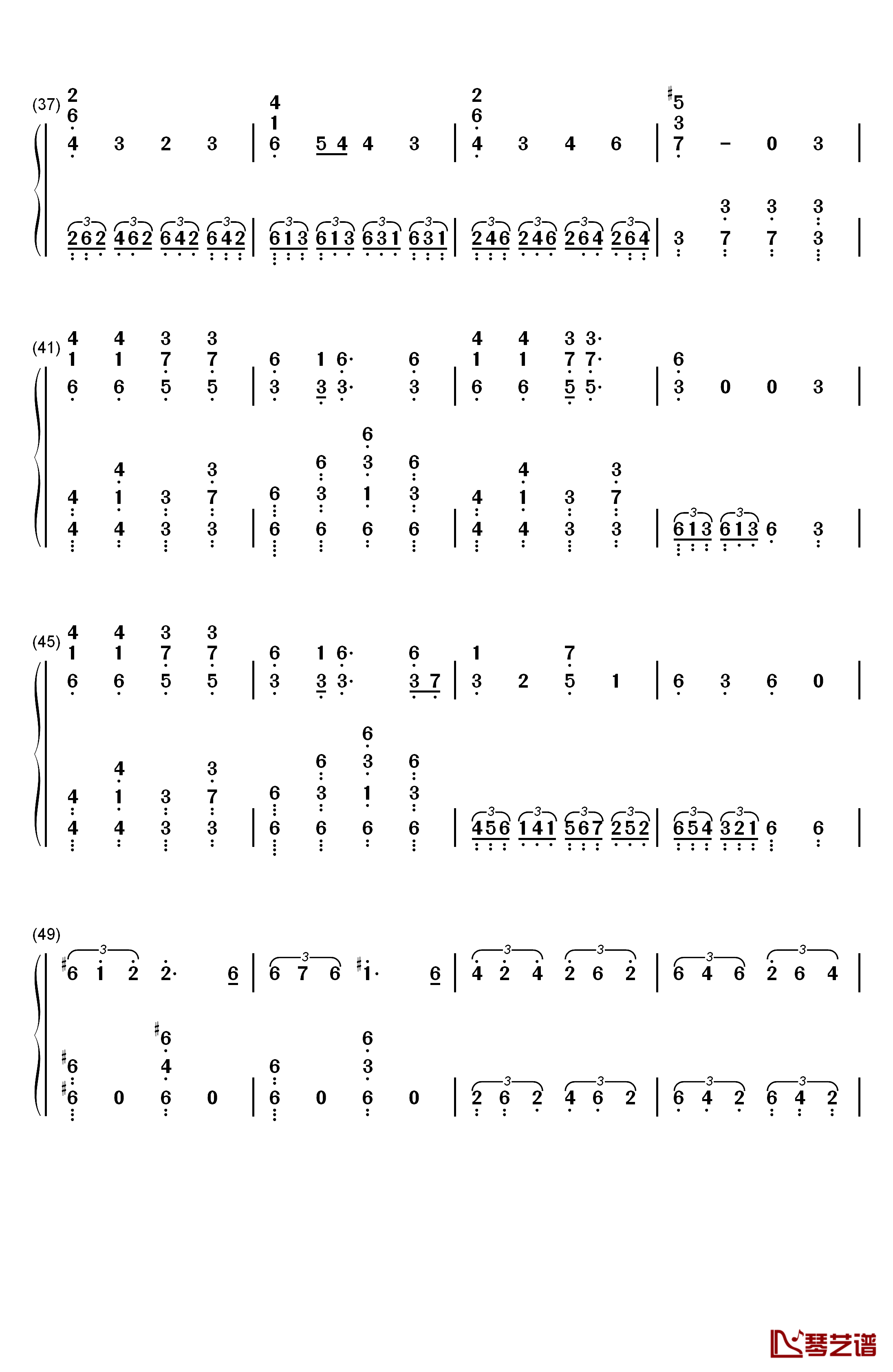 Spooky Scary Skeletons钢琴简谱-数字双手-Andrew Gold3