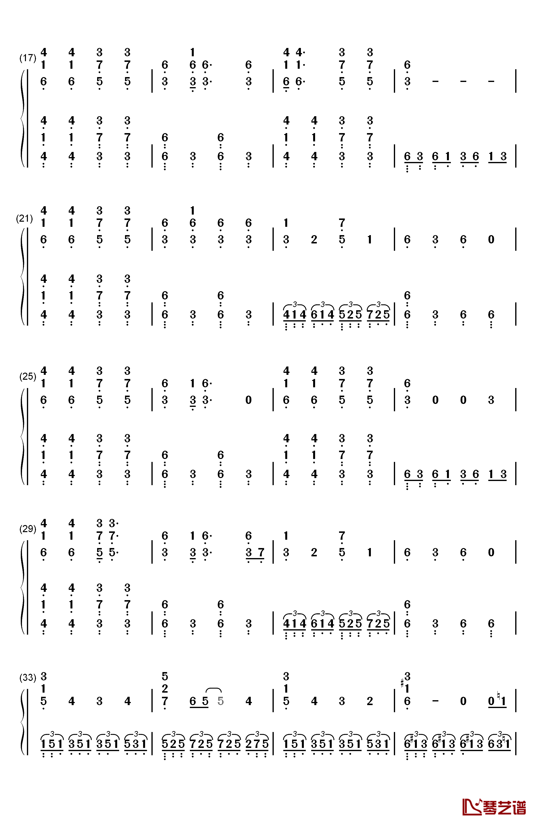 Spooky Scary Skeletons钢琴简谱-数字双手-Andrew Gold2