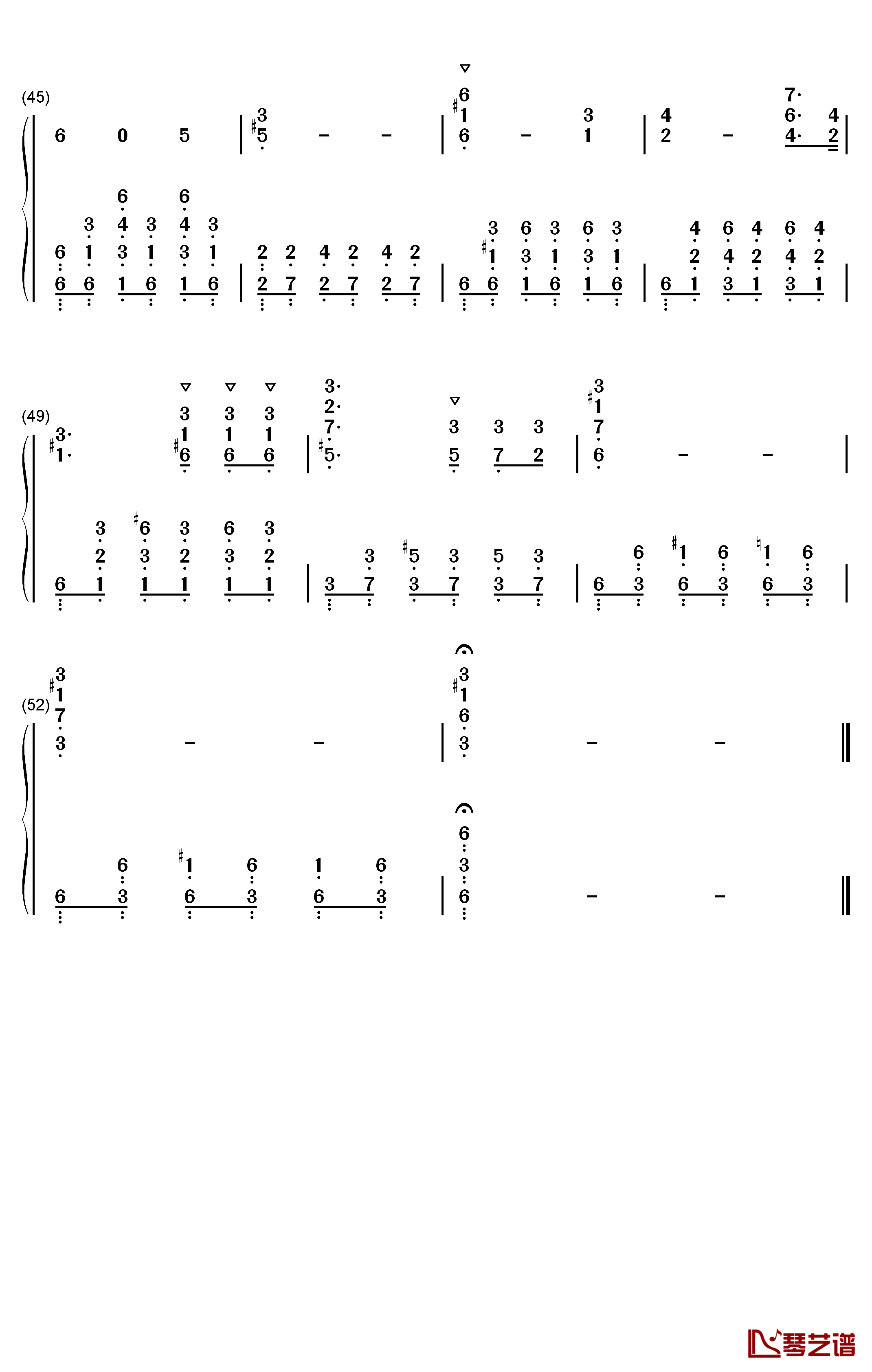 Standchen钢琴简谱-数字双手-舒伯特4