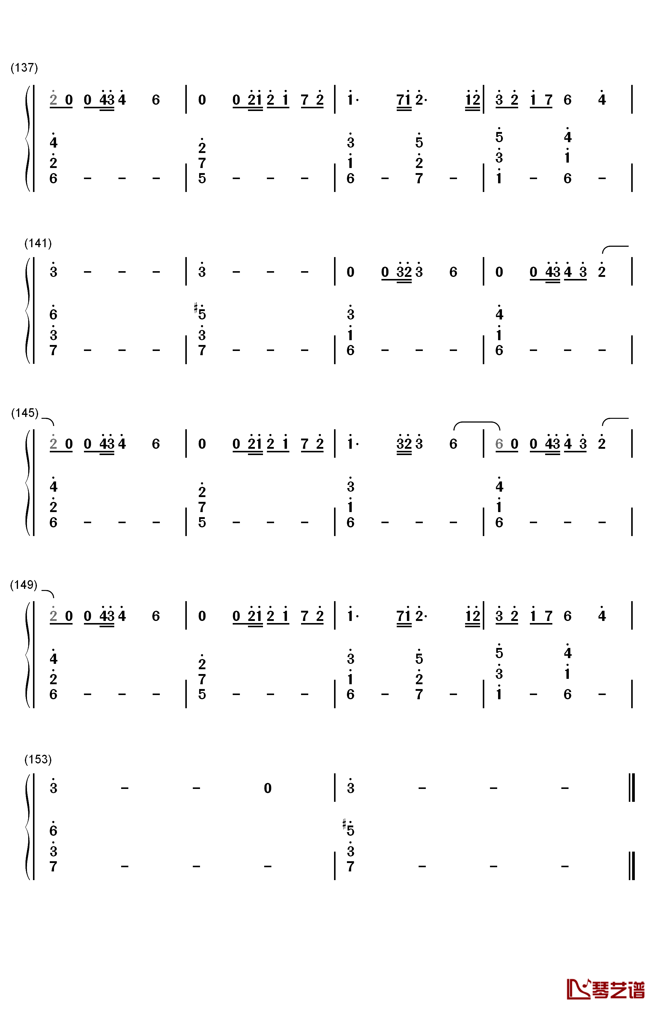 The Final Countdown钢琴简谱-数字双手-Europe8