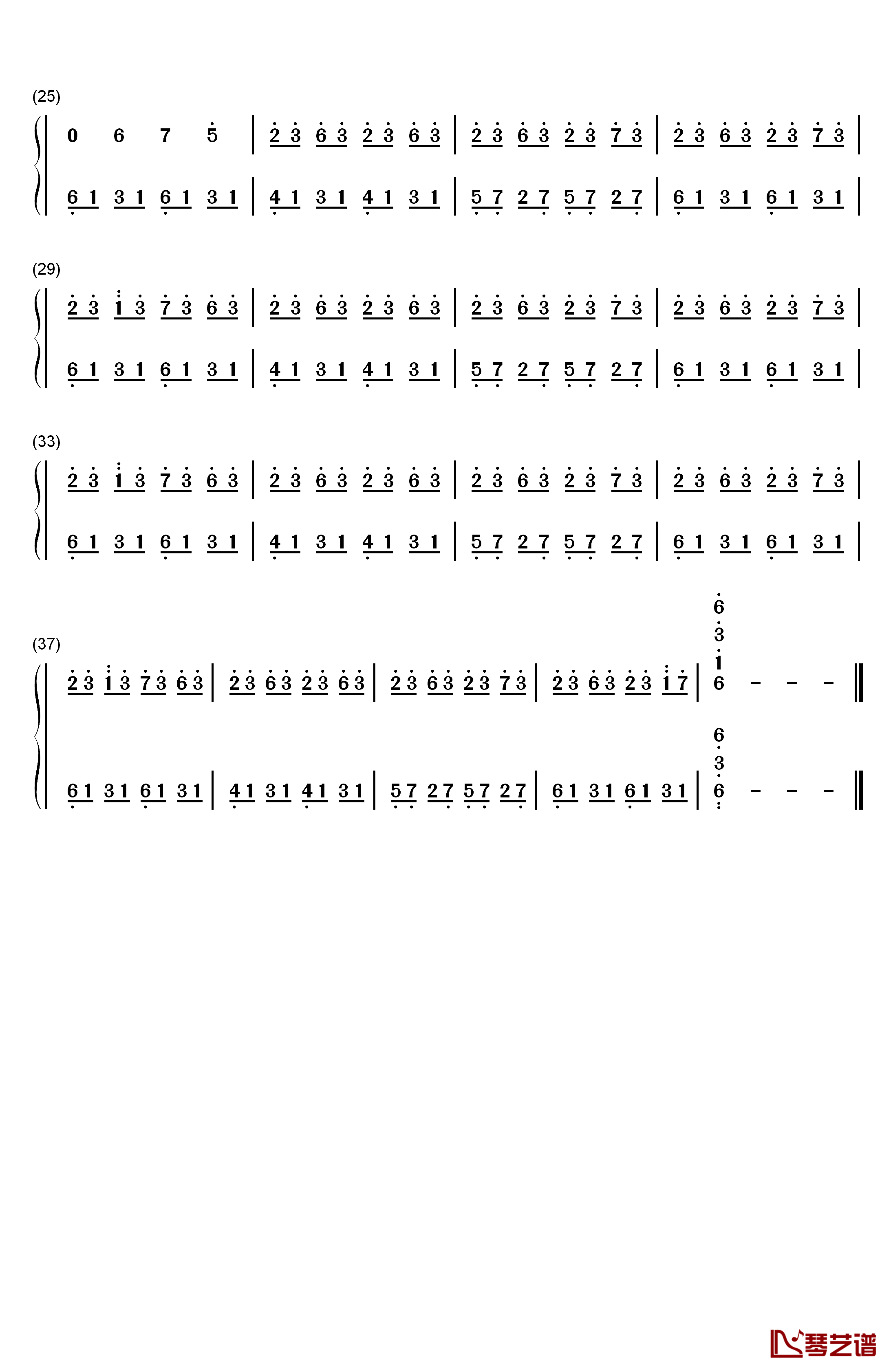 潮鸣り钢琴简谱-数字双手-折戸伸治2