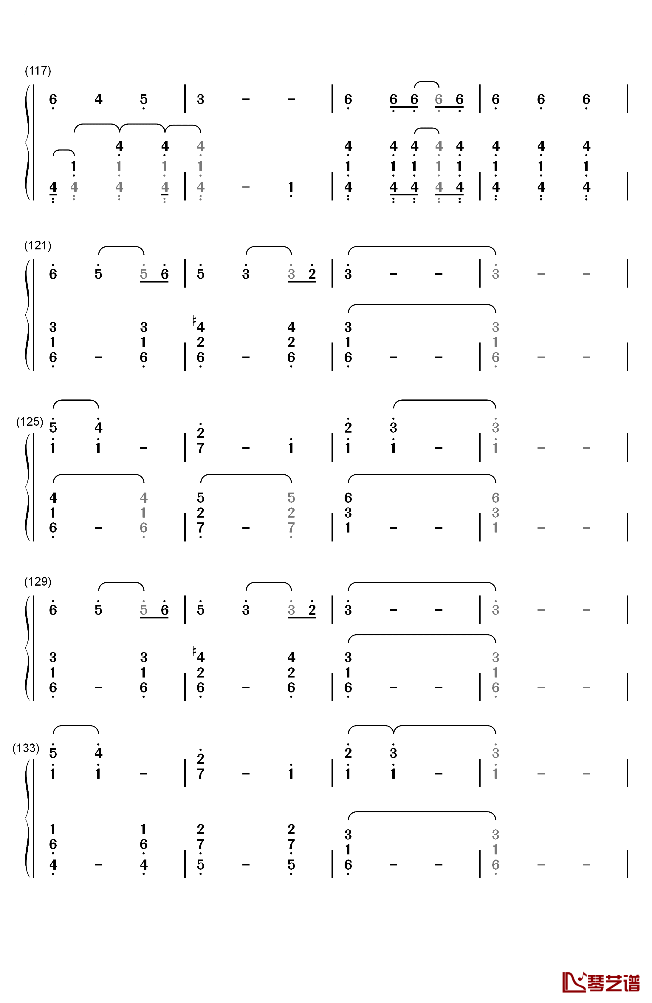 Did I Make The Most of Loving You钢琴简谱-数字双手-John Lunn6