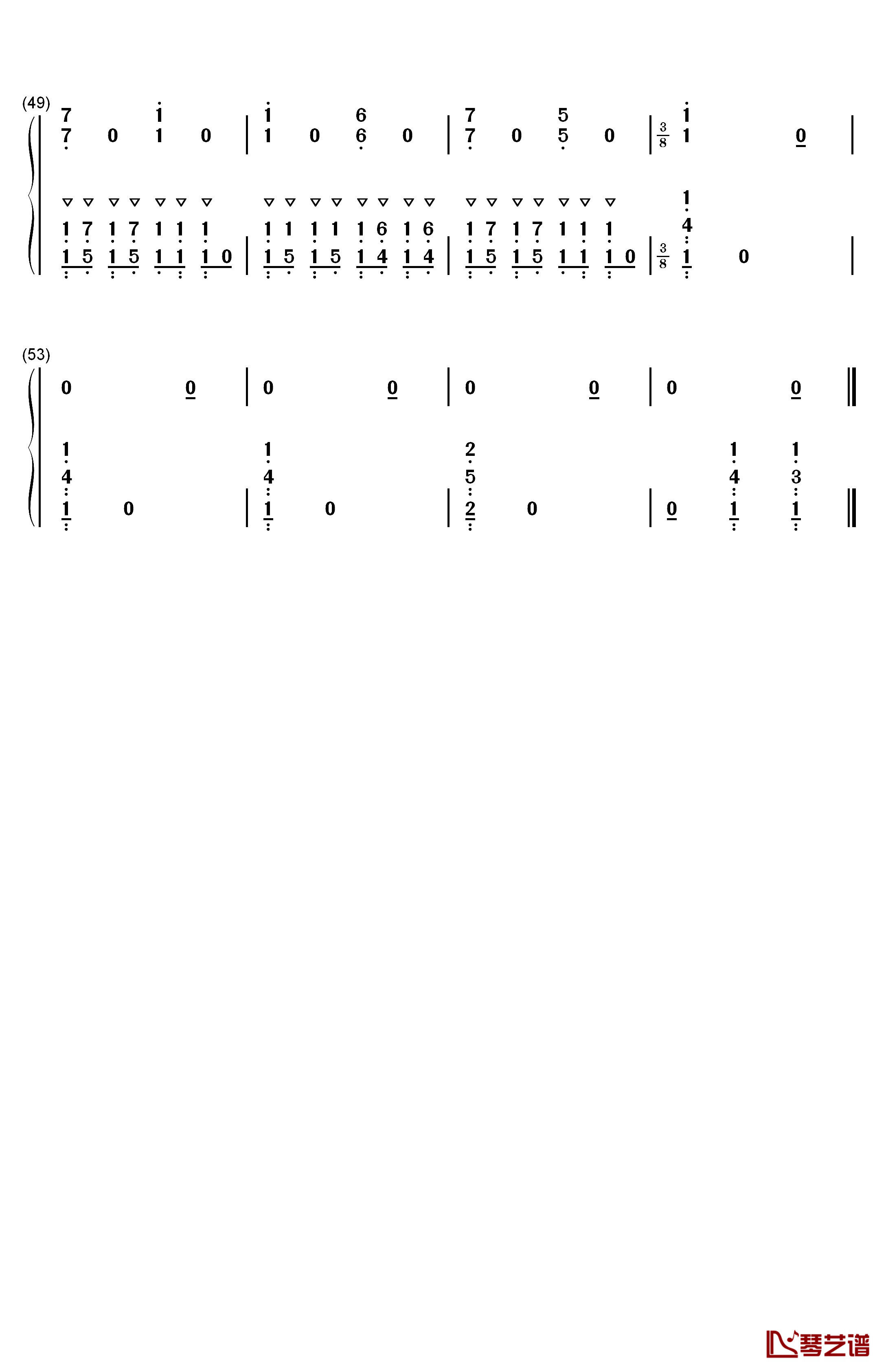 美咲顺调マーチ钢琴简谱-数字双手-会长はメイド様4