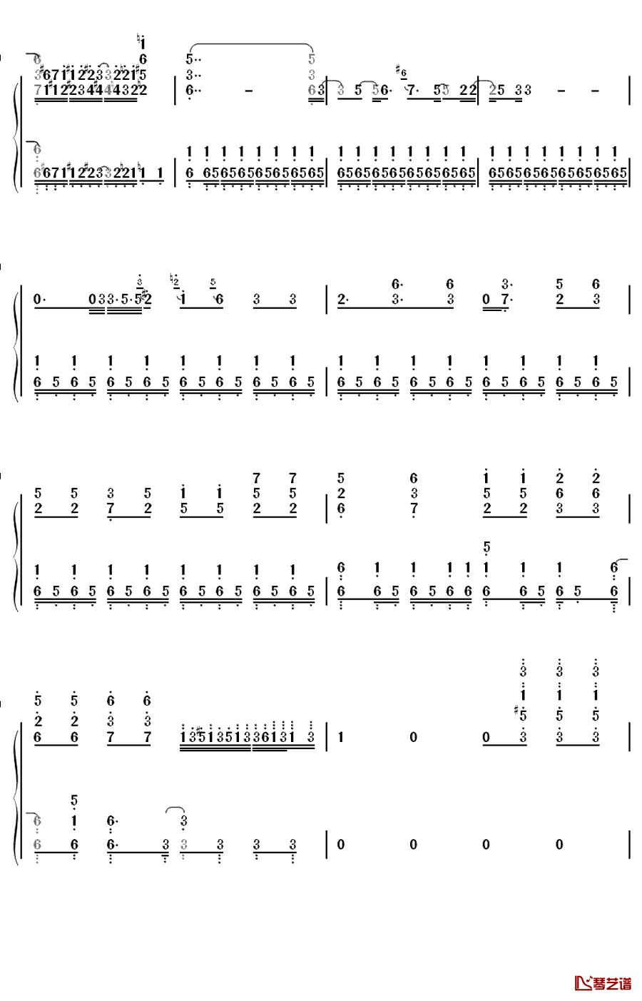 ゴーゴー幽霊船钢琴简谱-数字双手-米津玄师
6