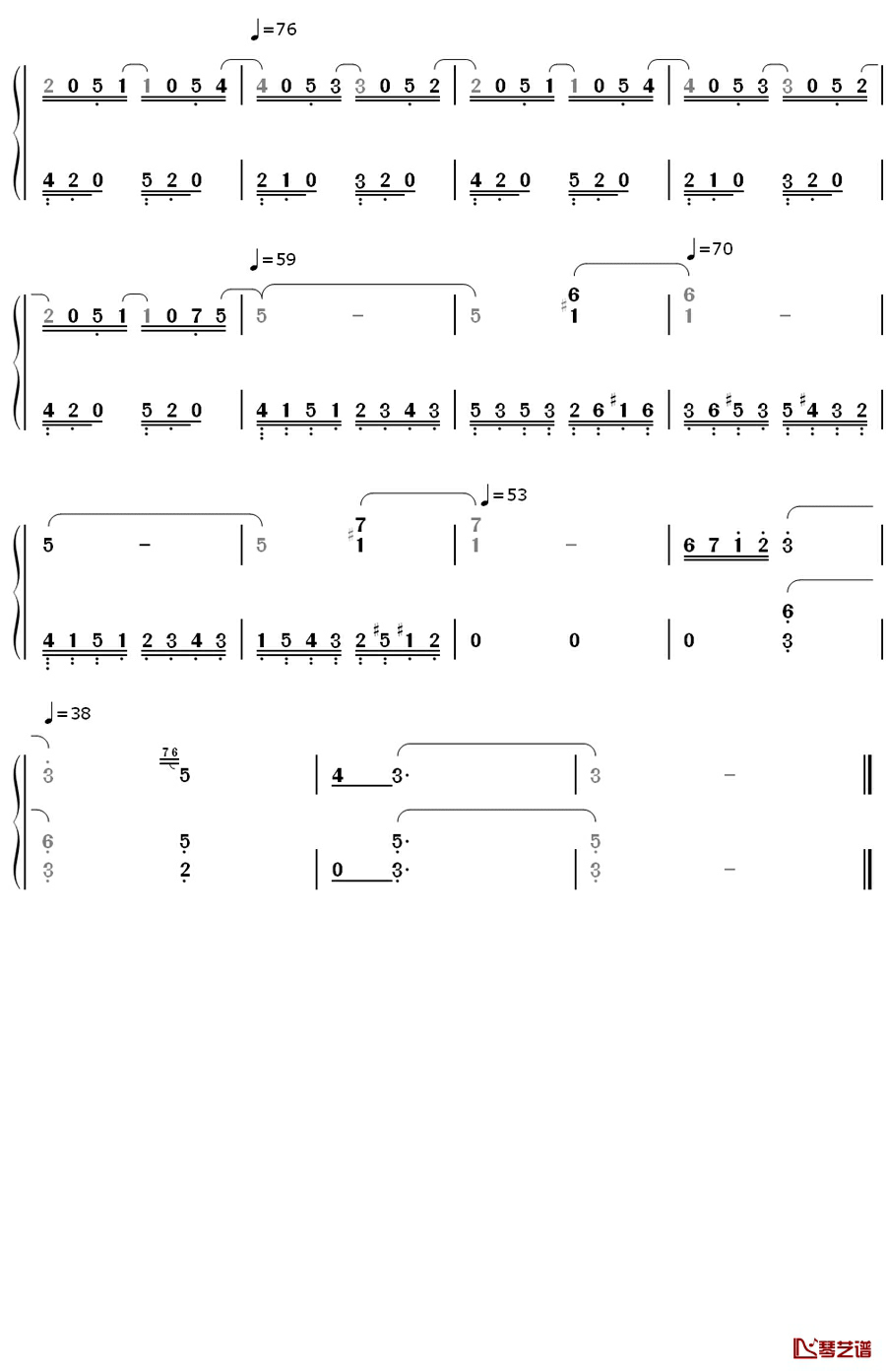 少年たちとの別れ钢琴简谱-数字双手-PMMK4