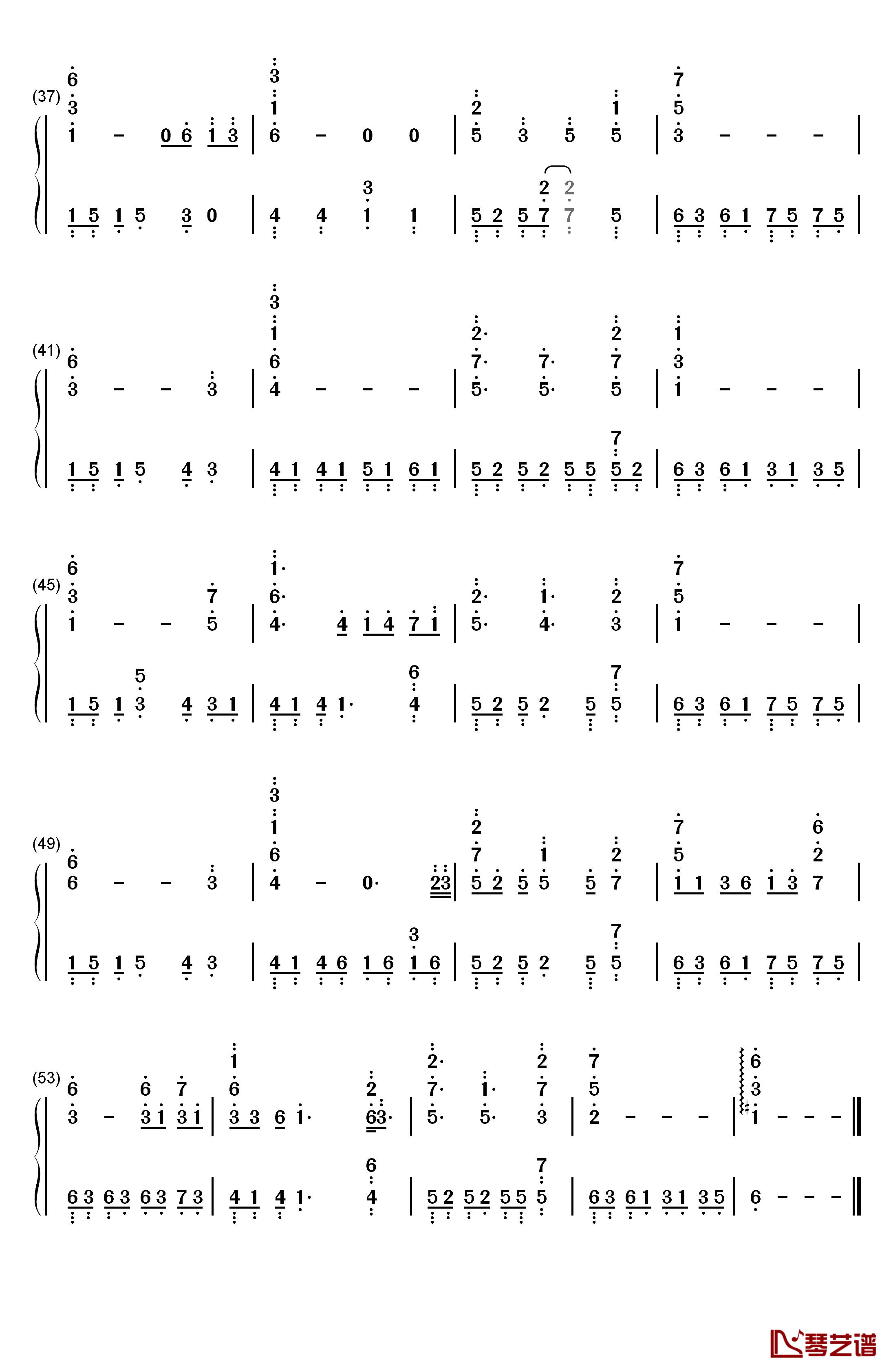 Sorrow钢琴简谱-数字双手-川井宪次3