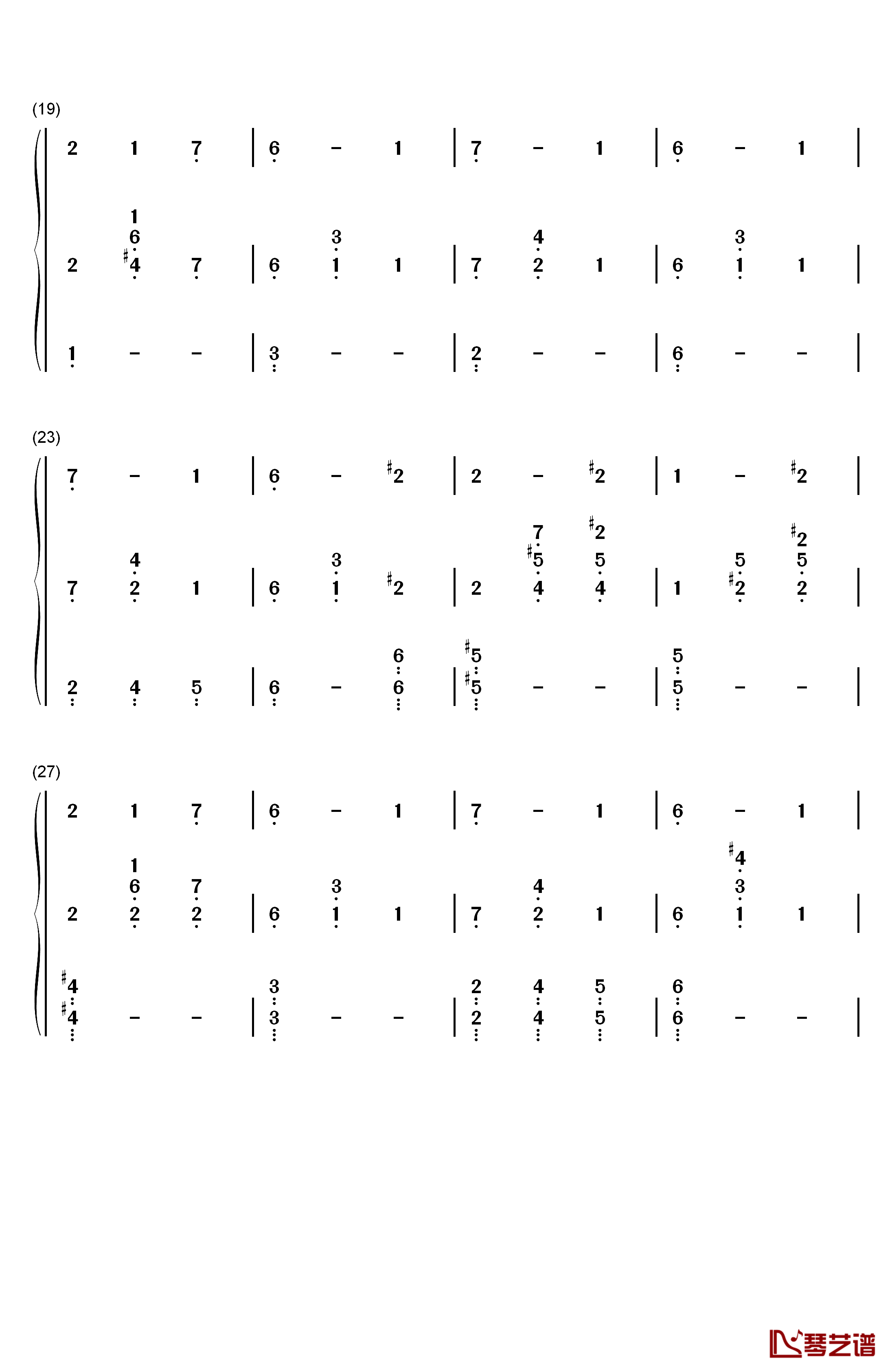 Jack's Lament钢琴简谱-数字双手-Danny Elfman3