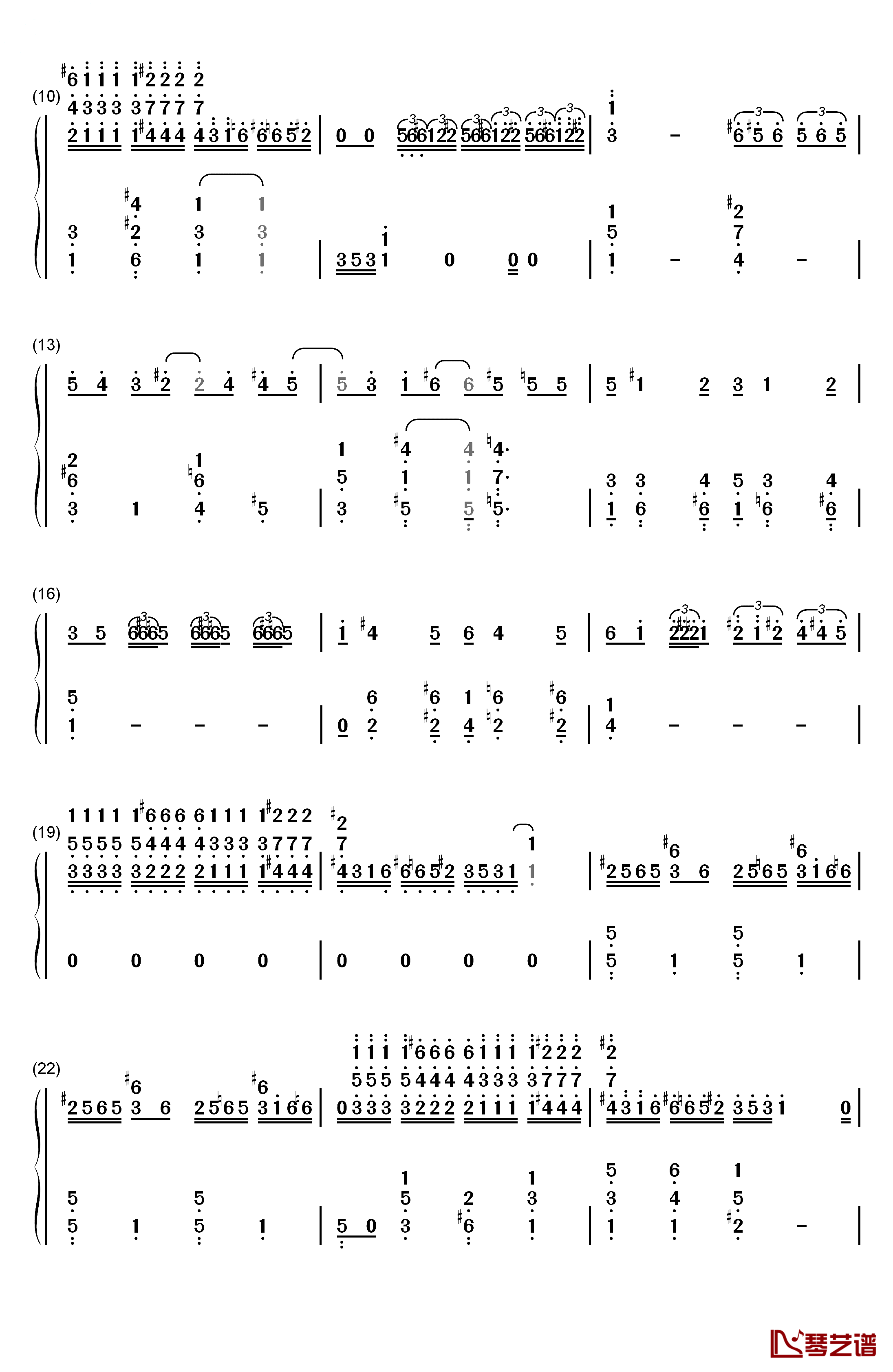 蓝色狂想曲钢琴简谱-数字双手-乔治·格什温  George Gershwin2