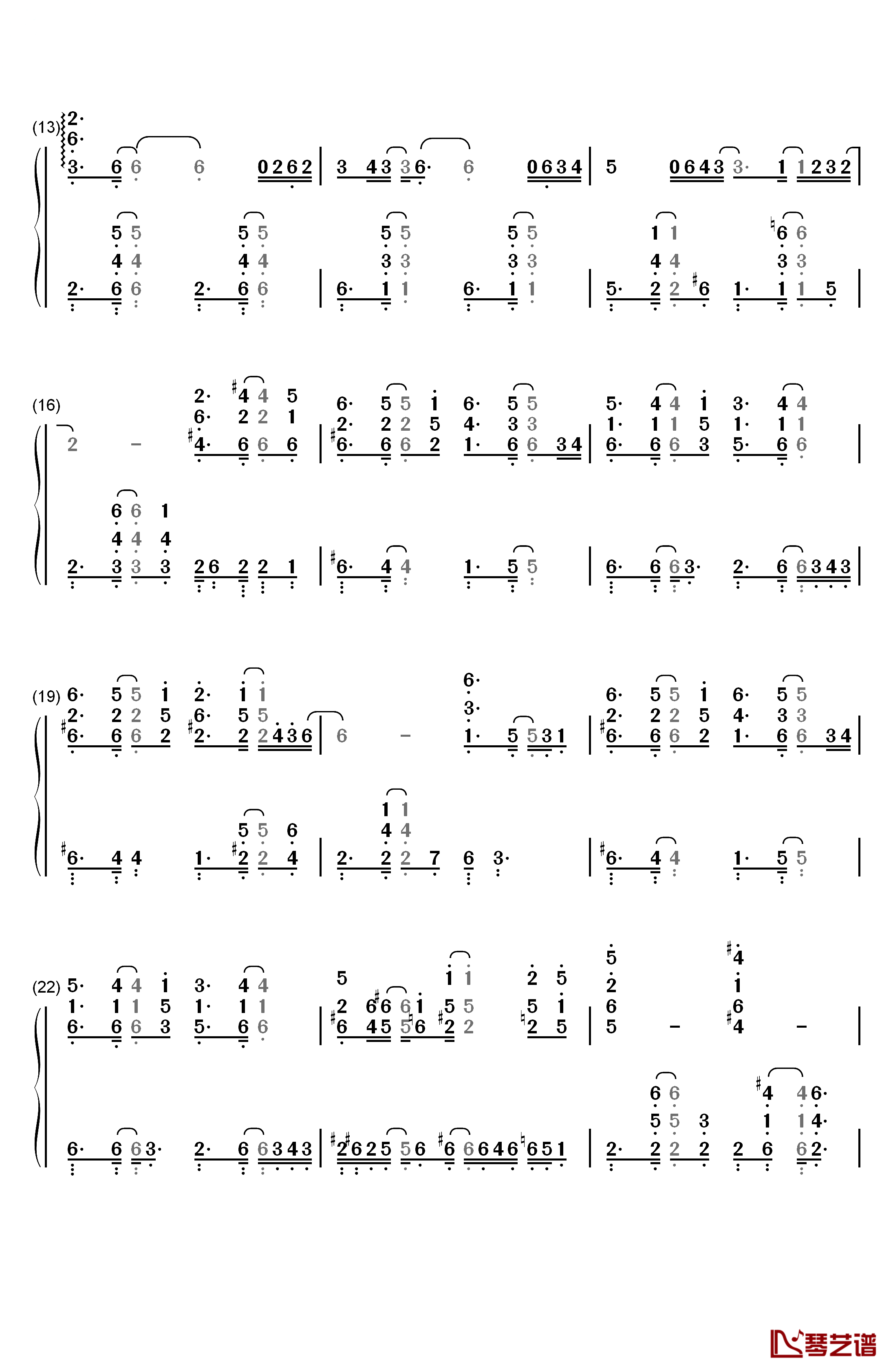 Gate of Steiner钢琴简谱-数字双手-命运石之门2