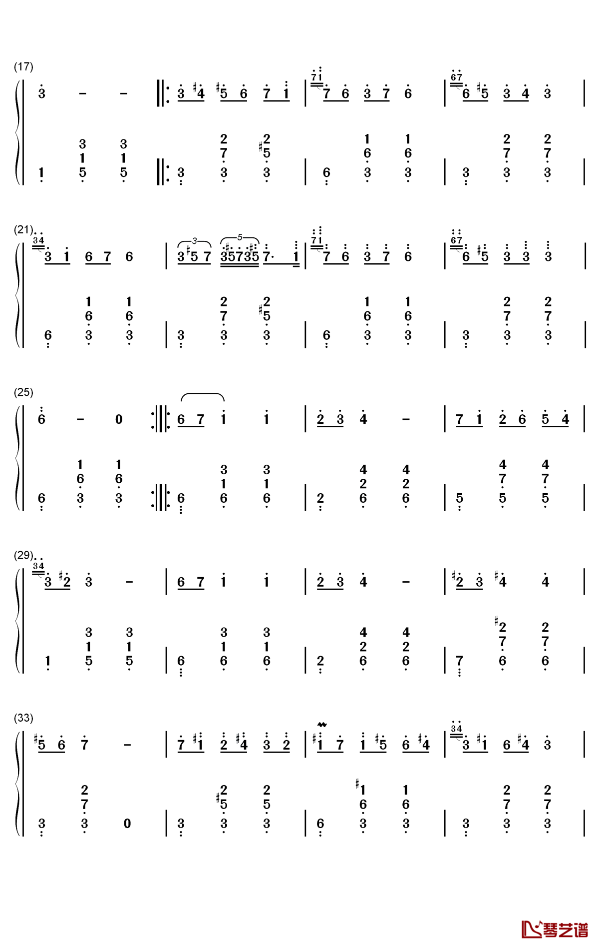 A小调圆舞曲钢琴简谱-数字双手-肖邦2