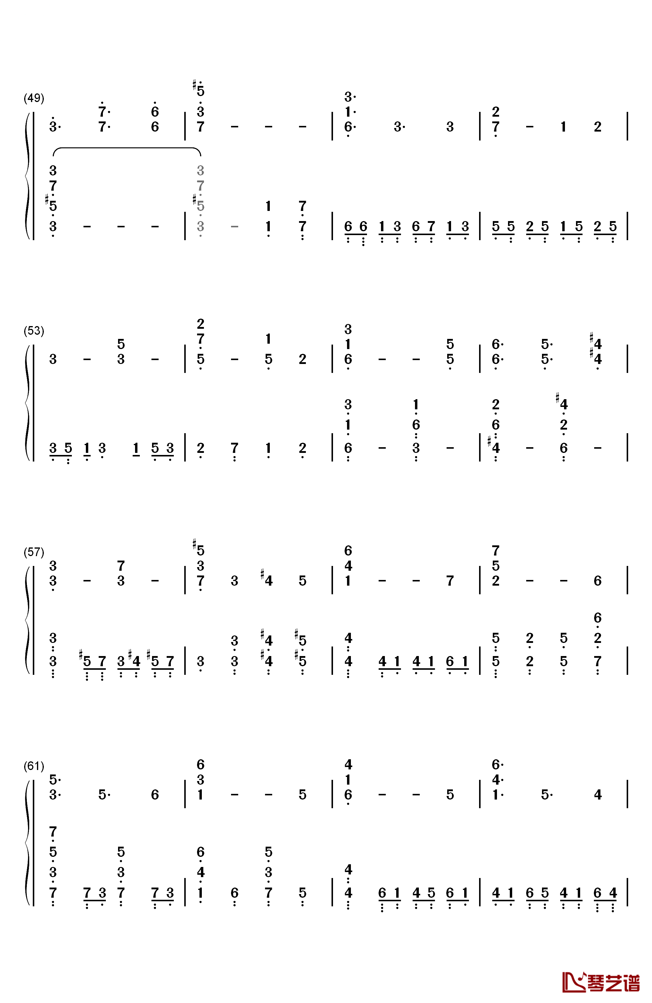 Luminous Sword钢琴简谱-数字双手-梶浦由记4