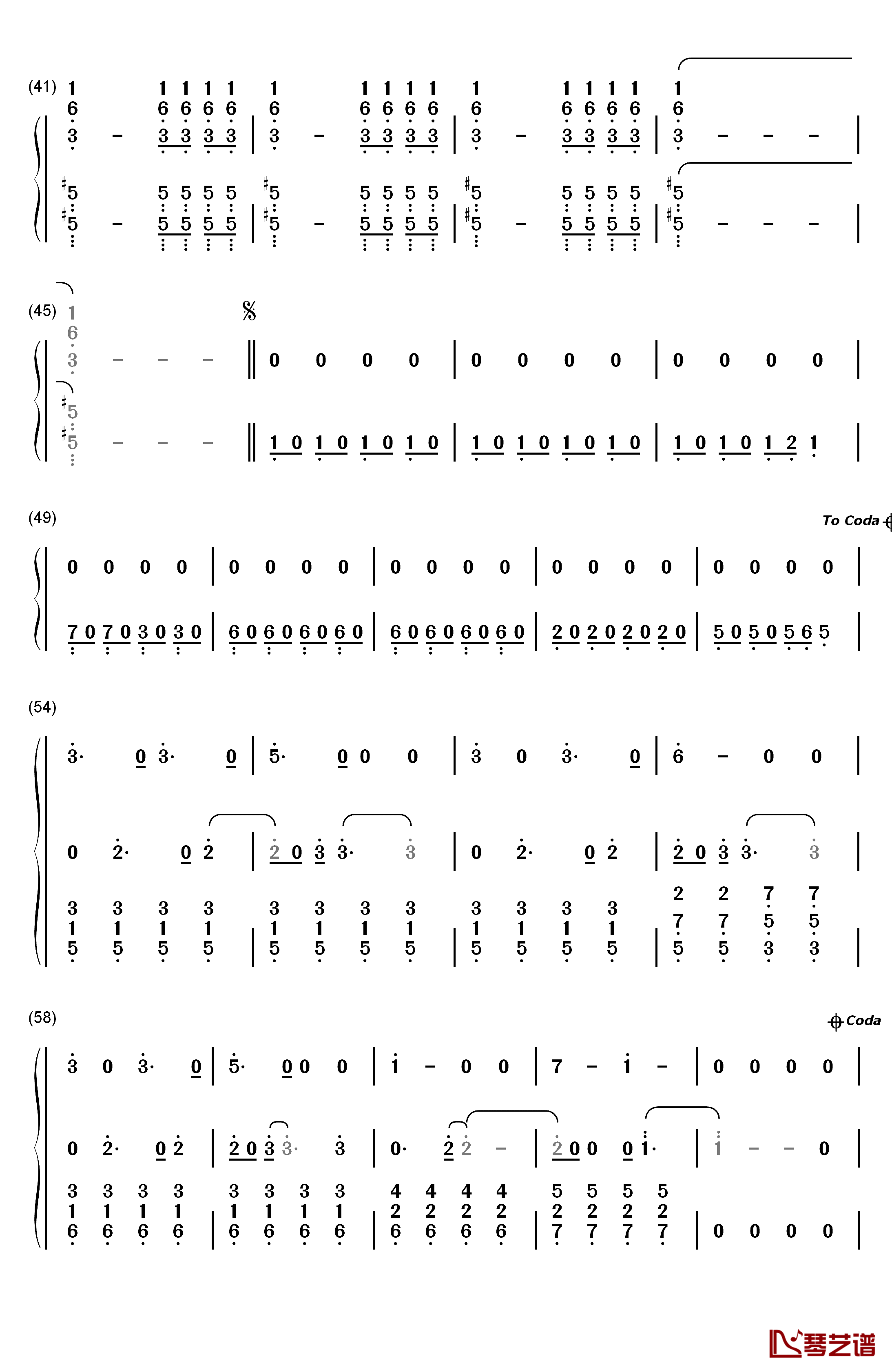 Ode to Sleep钢琴简谱-数字双手-Twenty One Pilots3