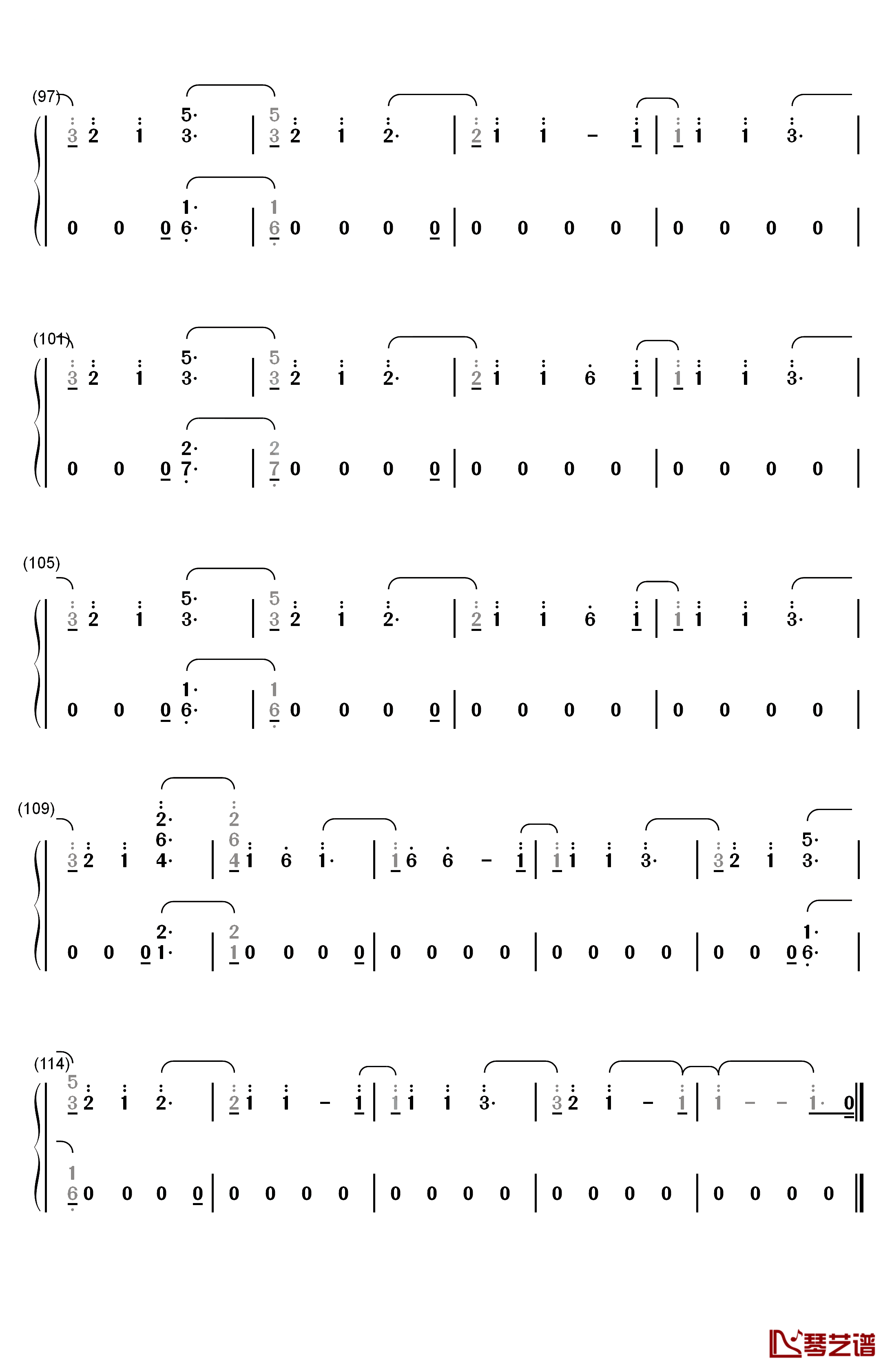 Nice For What钢琴简谱-数字双手-Drake6