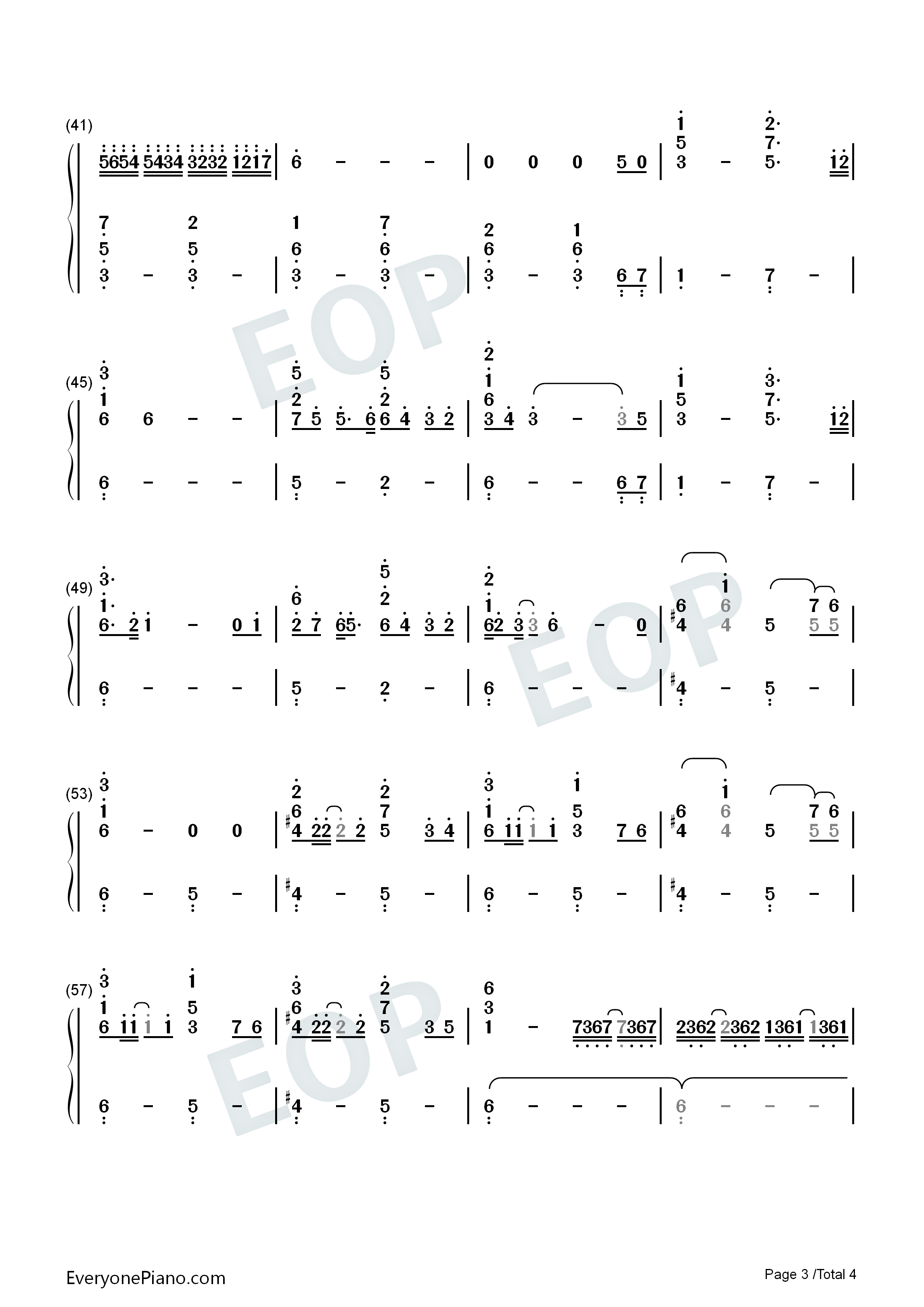 Dust In The Wind-Kansas双手简谱预览3