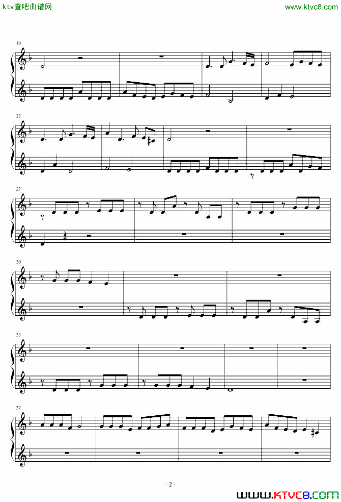 放牛班的春天主题曲童声二重唱简谱-放牛班的春天演唱1
