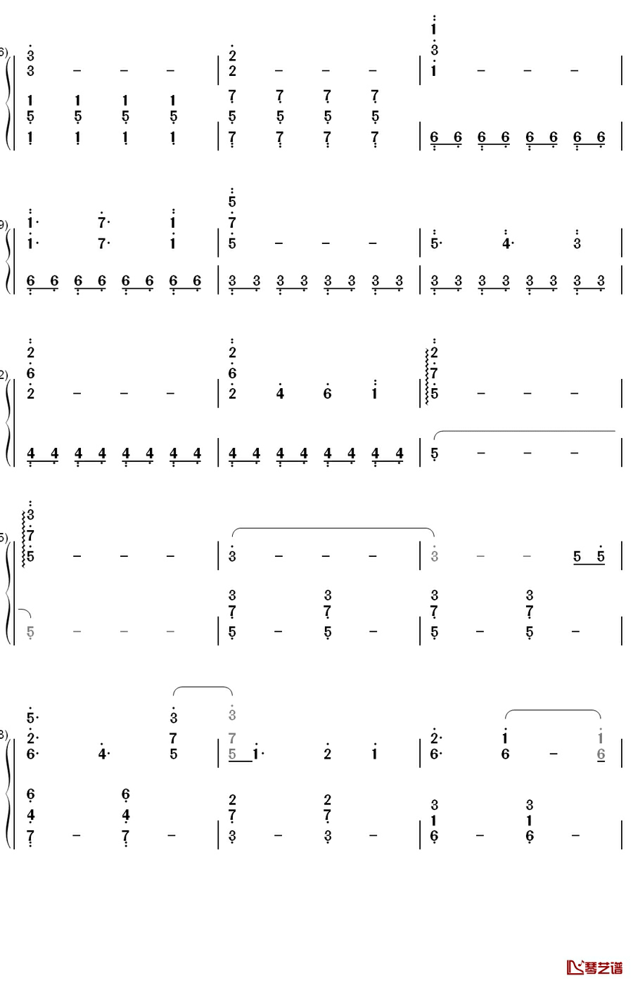 My Dearest钢琴简谱-数字双手-Supercell2