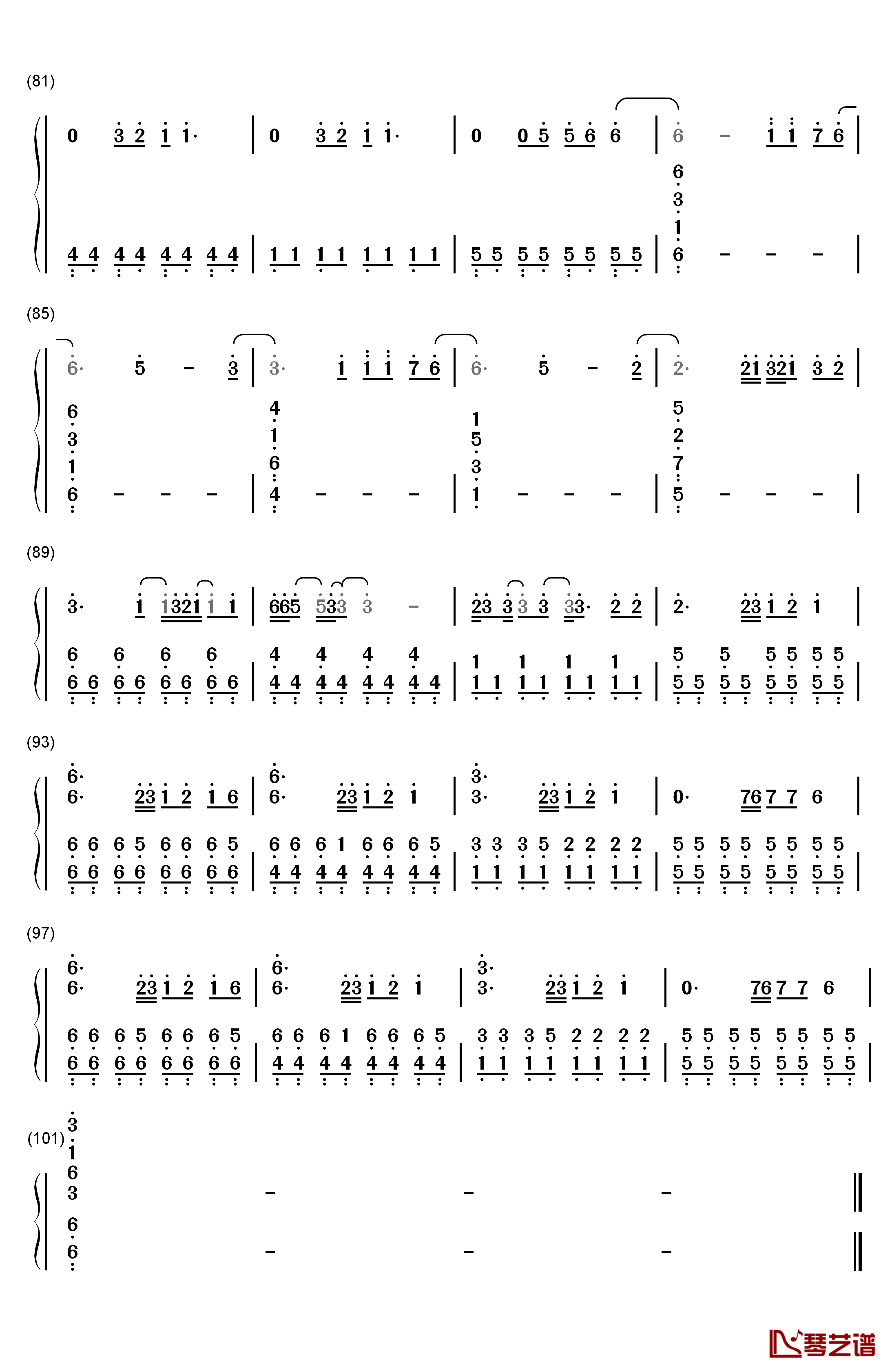 Love Will Remember钢琴简谱-数字双手-Selena Gomez5