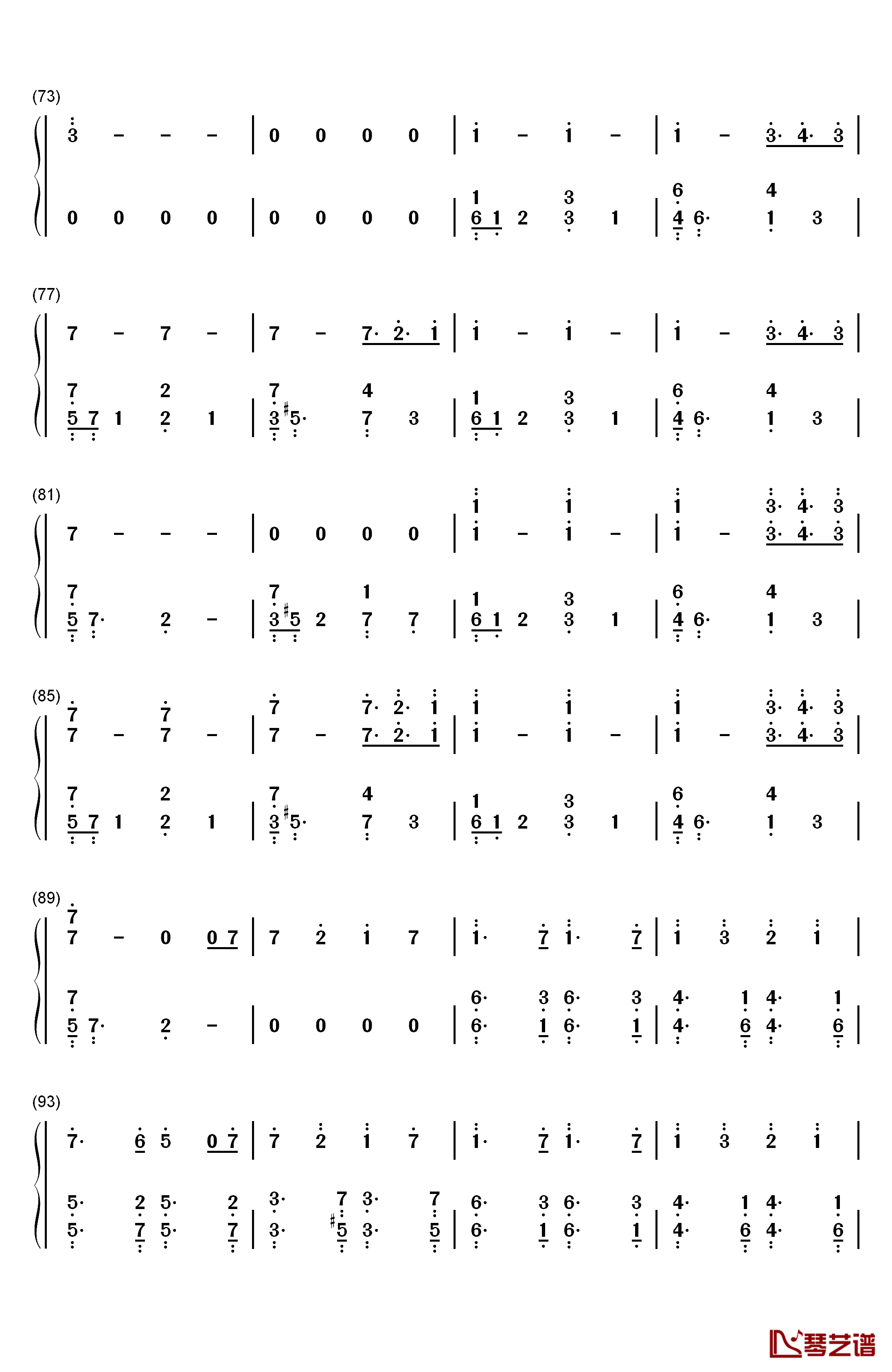 Different World钢琴简谱-数字双手-Alan Walker K-391 Sofia Carson CORSAK4