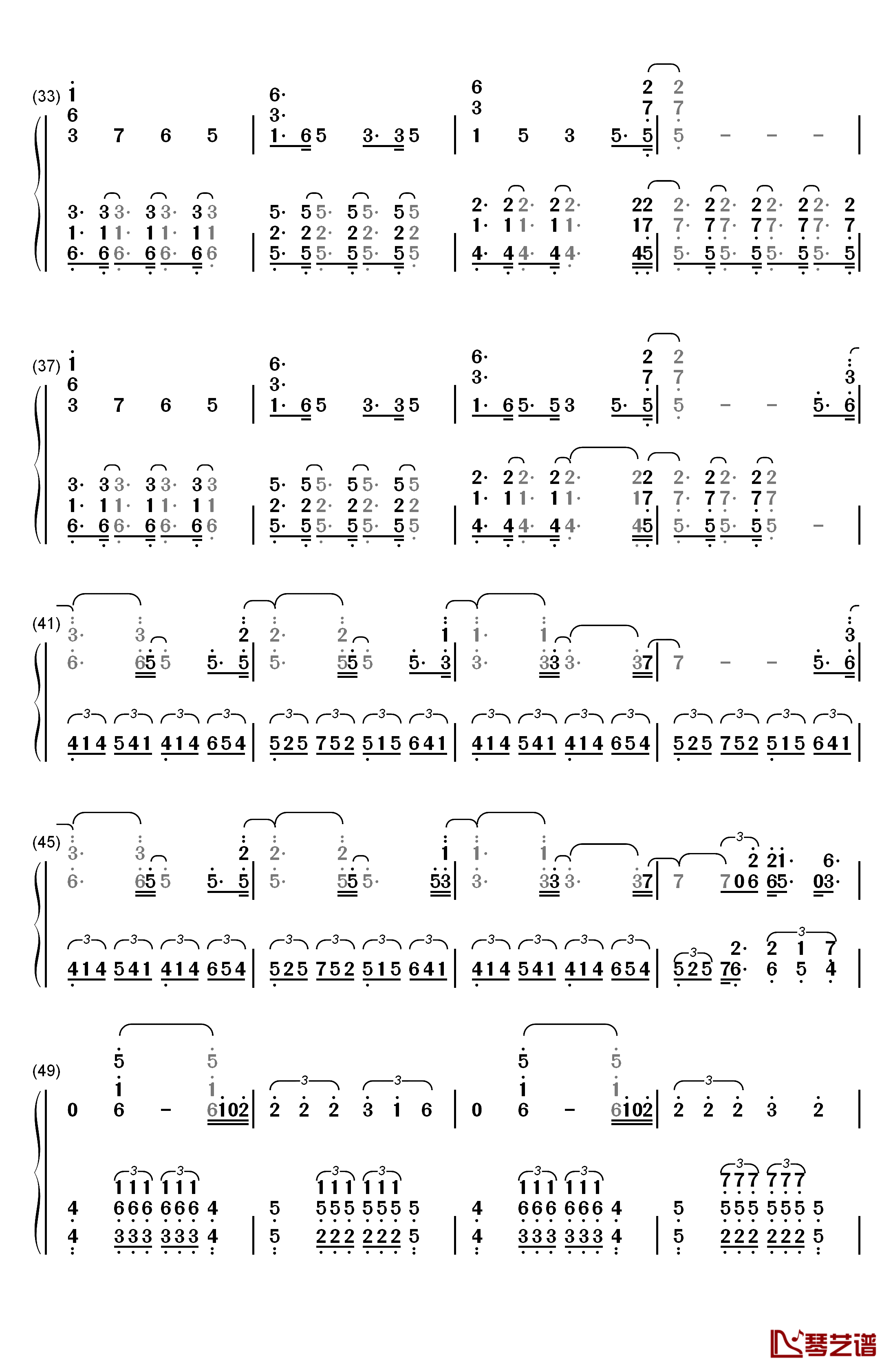 Stockholm Syndrome钢琴简谱-数字双手-One Direction3