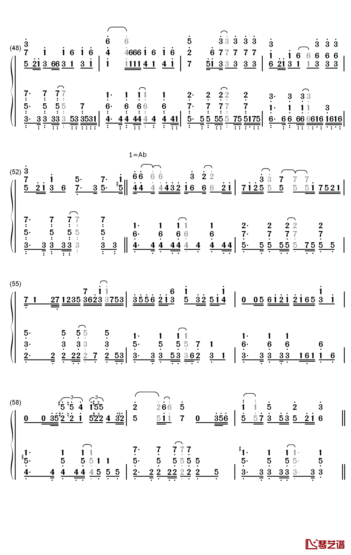 モラトリアム钢琴简谱-数字双手-Omoinotake4