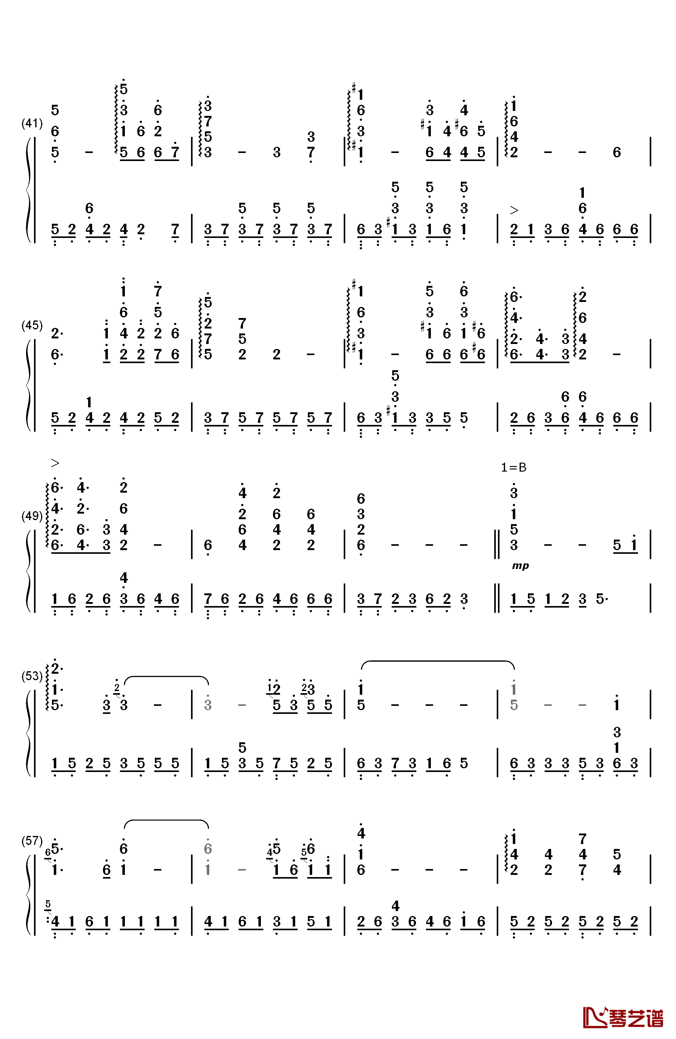 远方的寂静钢琴简谱-数字双手-林海3