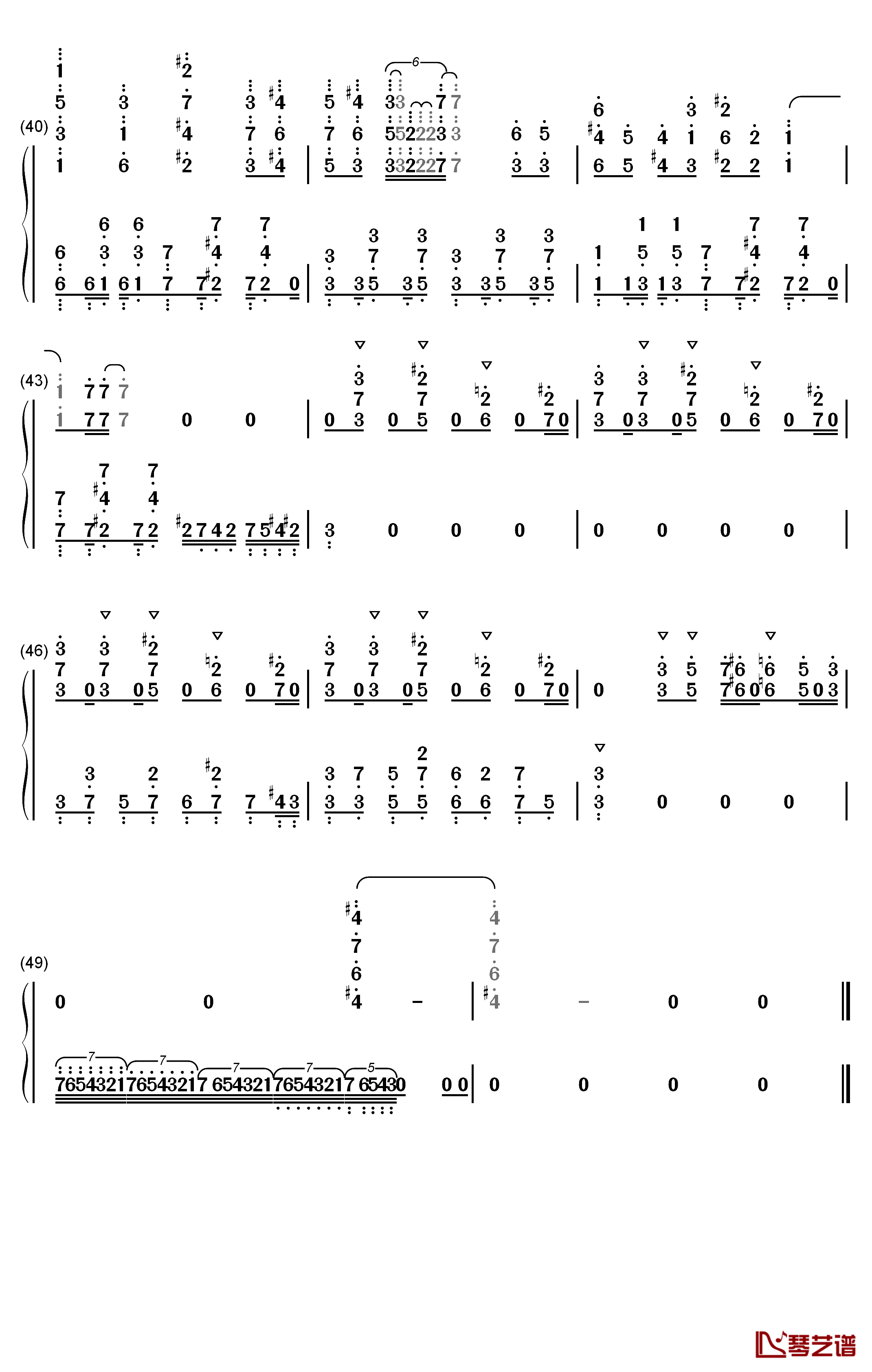 Wild Side钢琴简谱-数字双手-ALI4