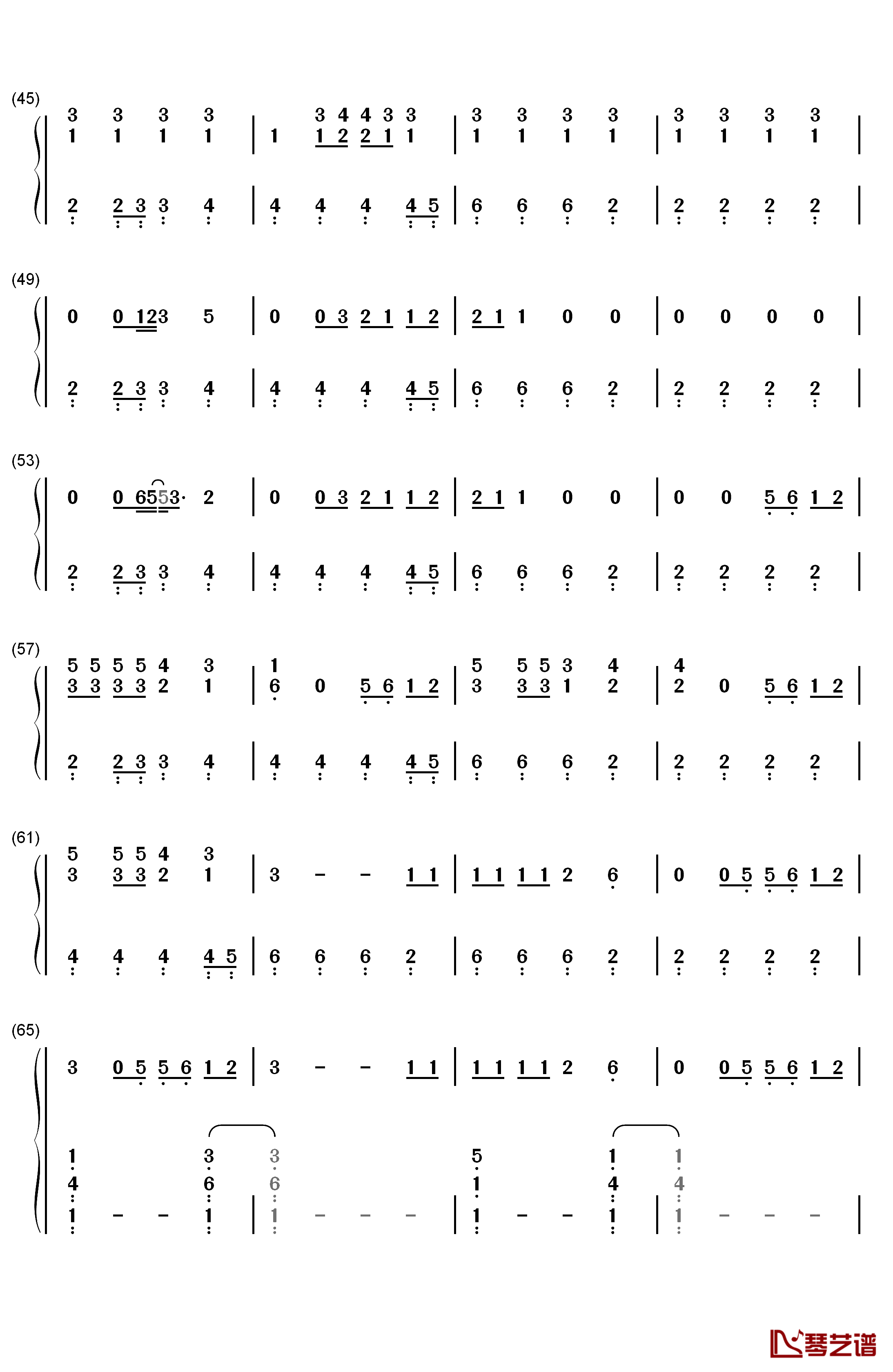 Thinking About You钢琴简谱-数字双手-Calvin Harris3