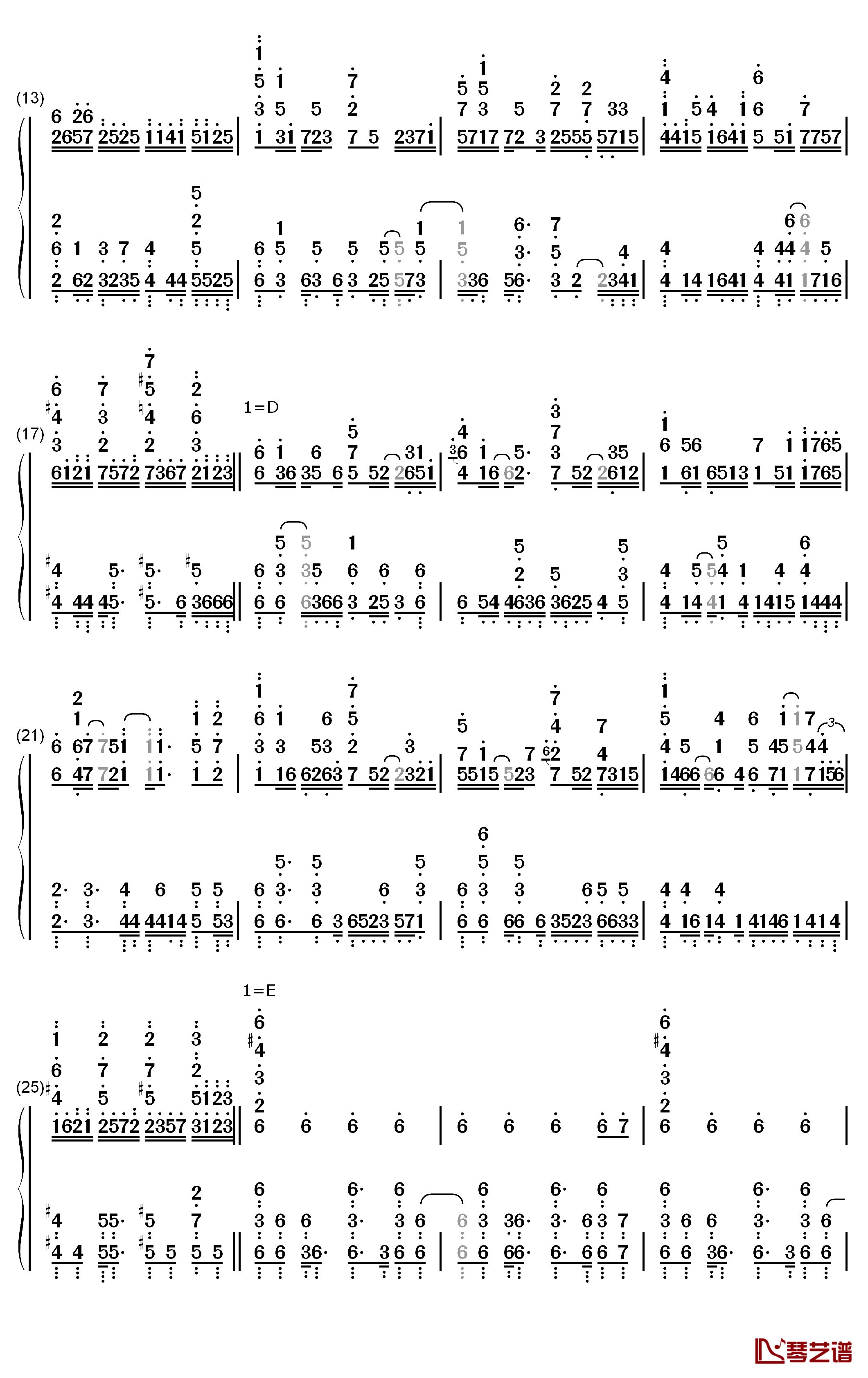 追击歼灭战钢琴简谱-数字双手-2