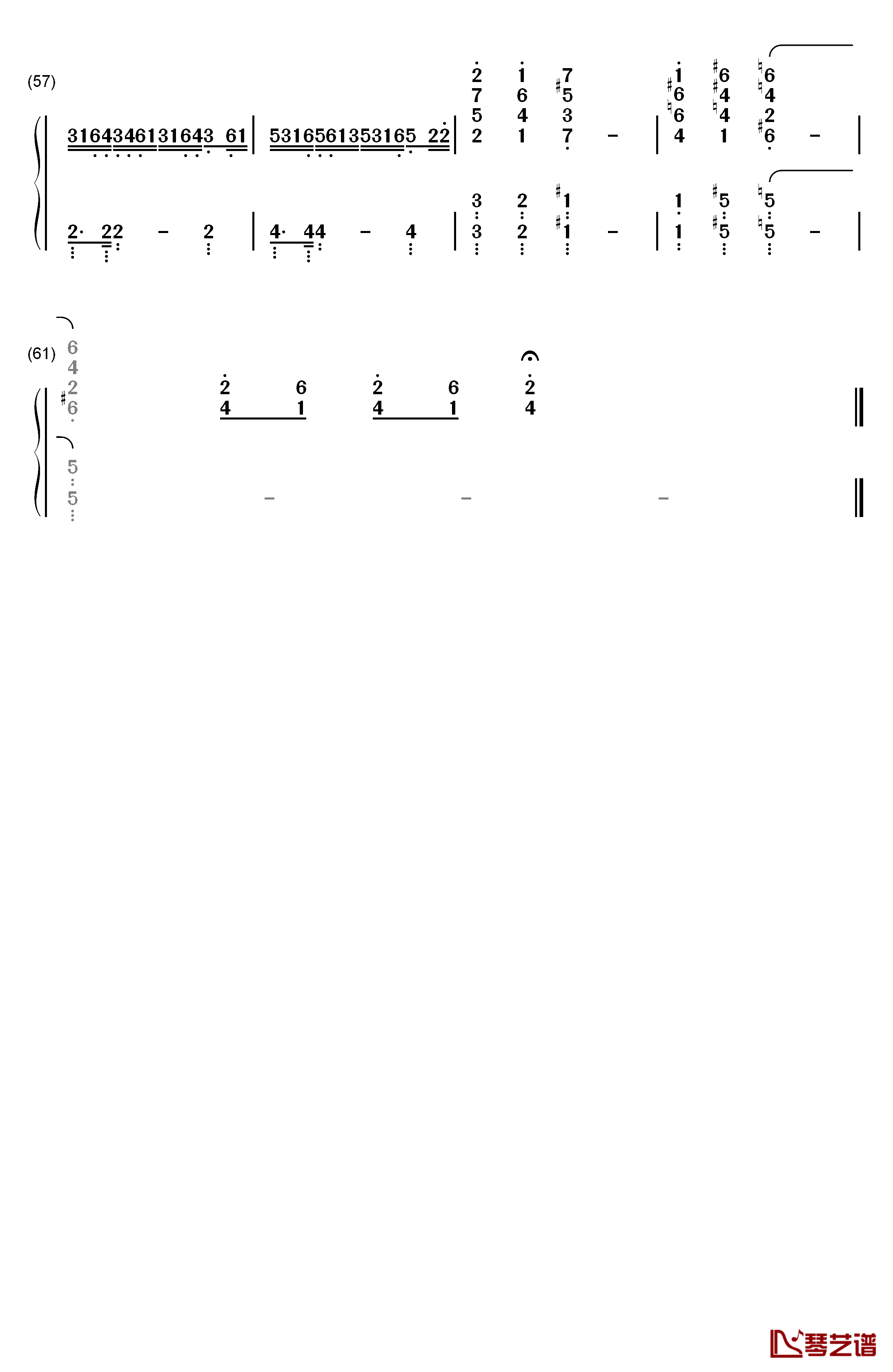 Nobody Not Really钢琴简谱-数字双手-Alicia Keys4