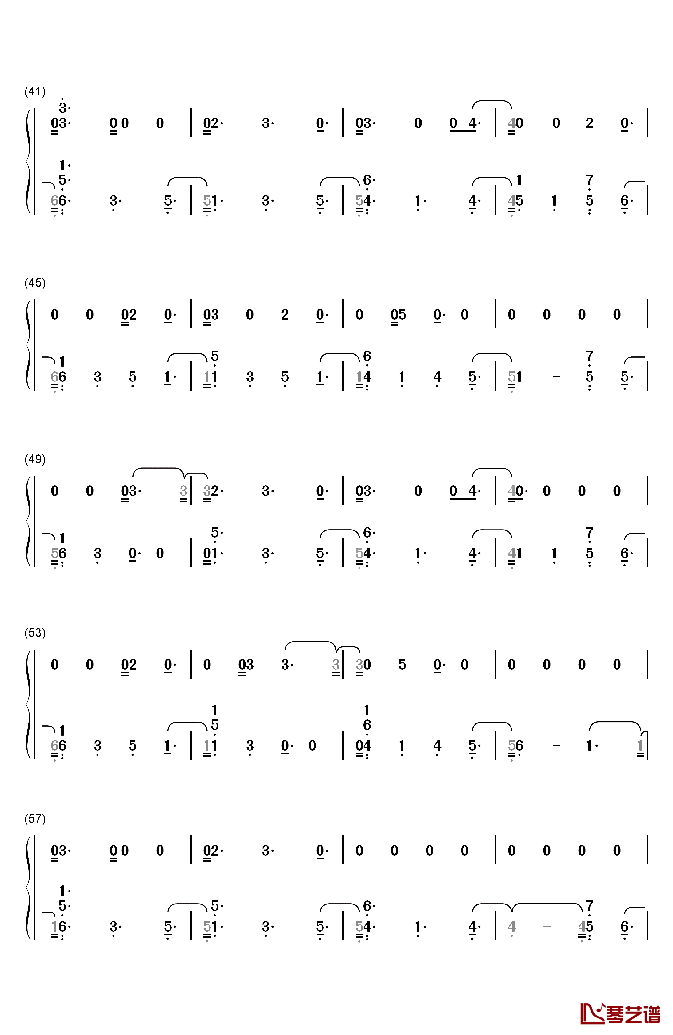 Friends钢琴简谱-数字双手-Marshmello Anne-Marie3