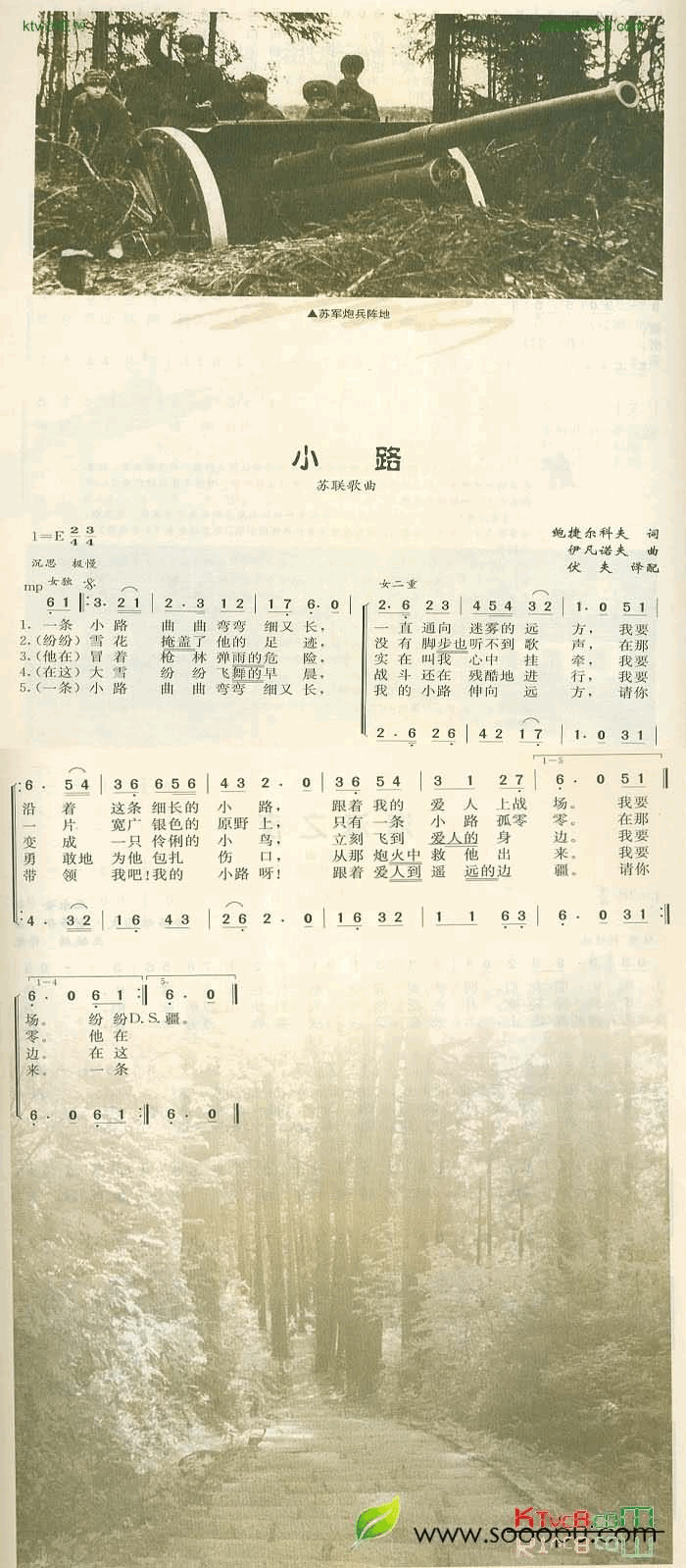 中路简谱1