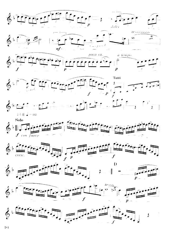 [德]韦柏单簧管小协奏曲简谱1