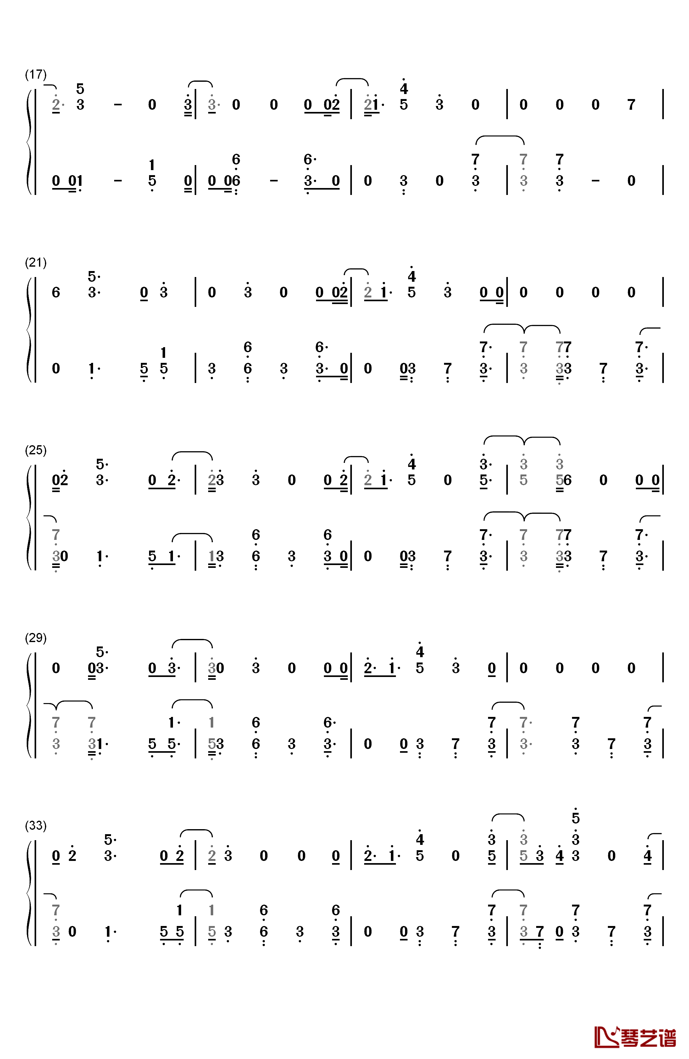 I'm Still Here钢琴简谱-数字双手-Sia2