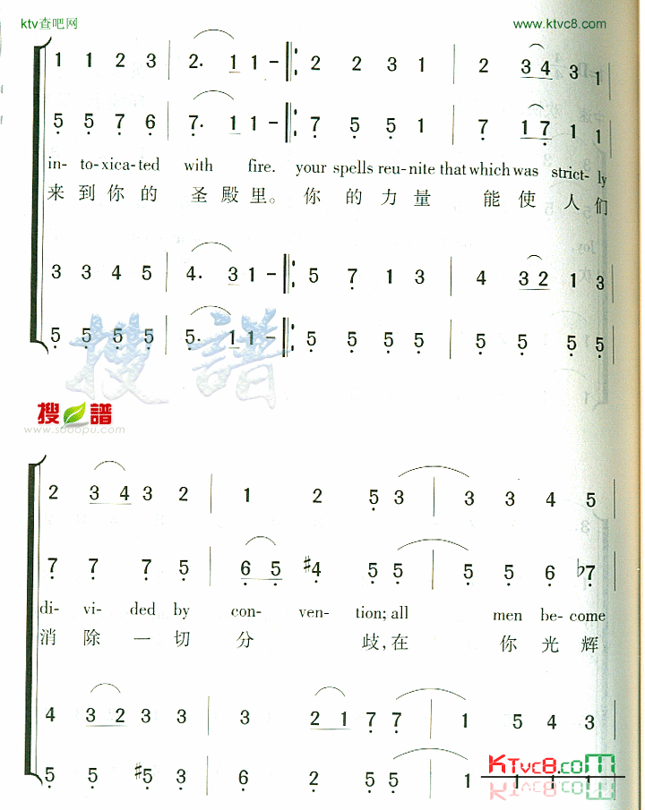 OdeToJoy简谱1