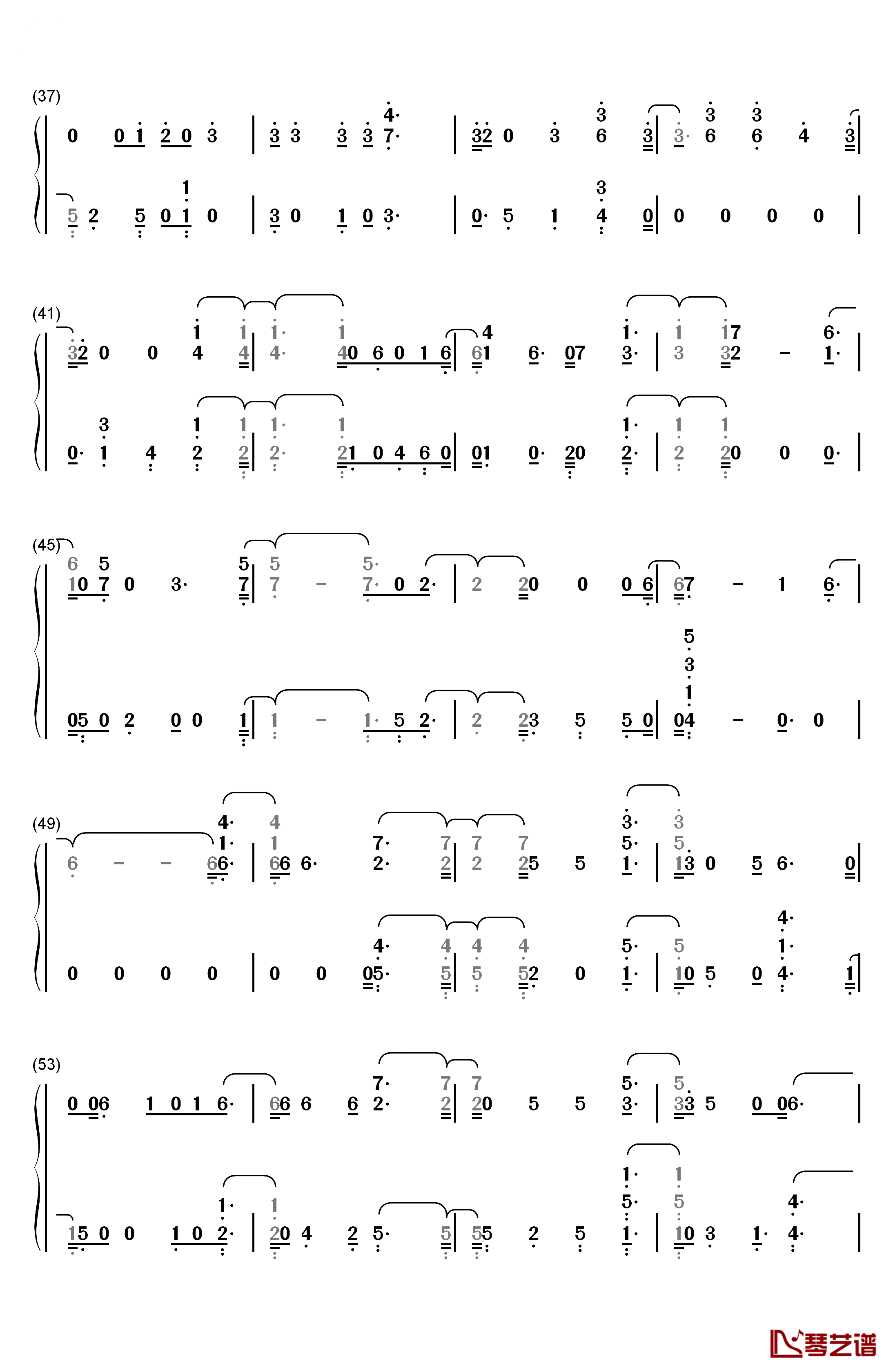 Flower Road钢琴简谱-数字双手-Big Bang3