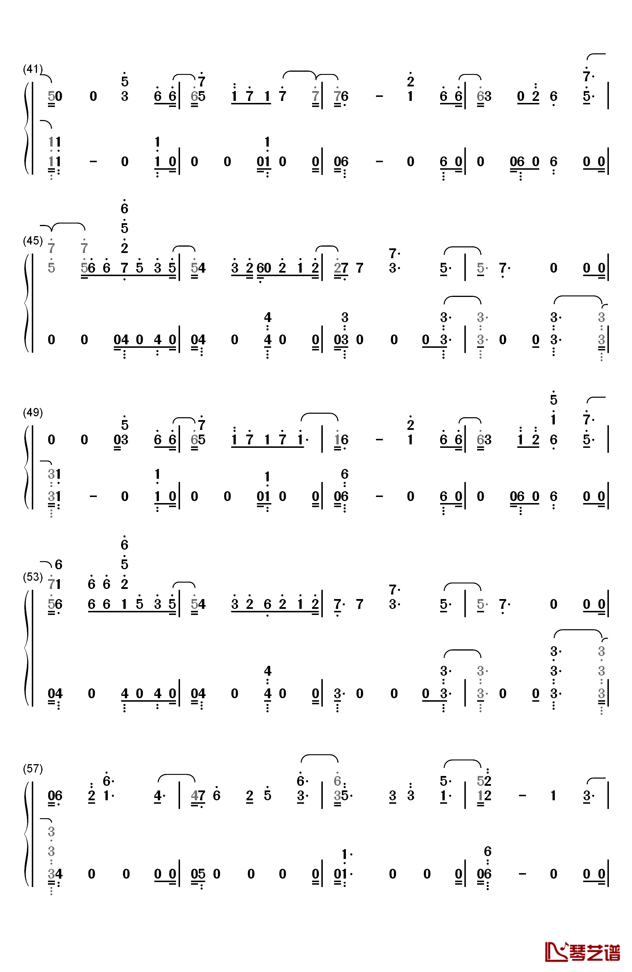 Don't Dream It's Over钢琴简谱-数字双手-Crowded House3