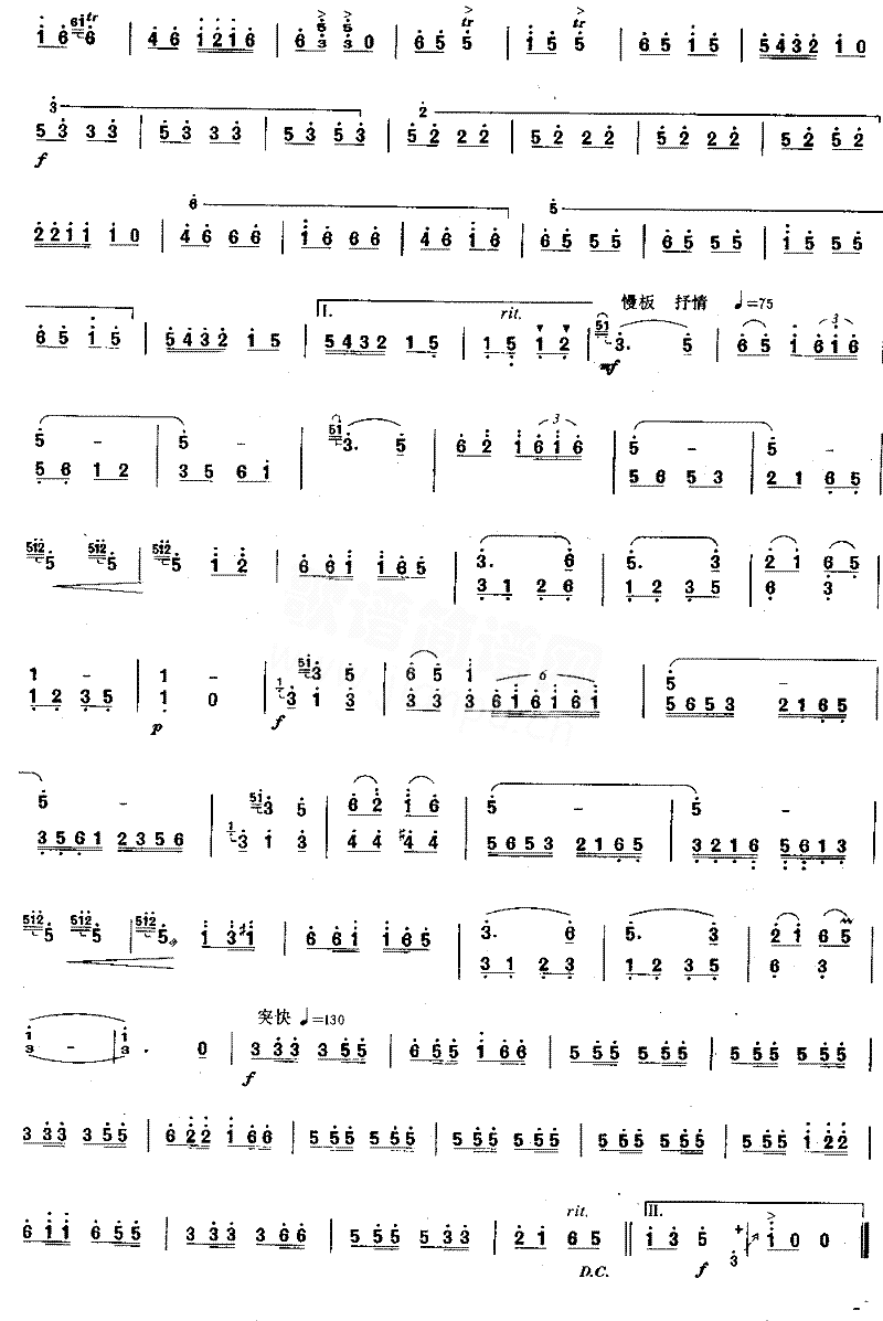 跳皮筋舞曲[简谱版]独奏简谱1