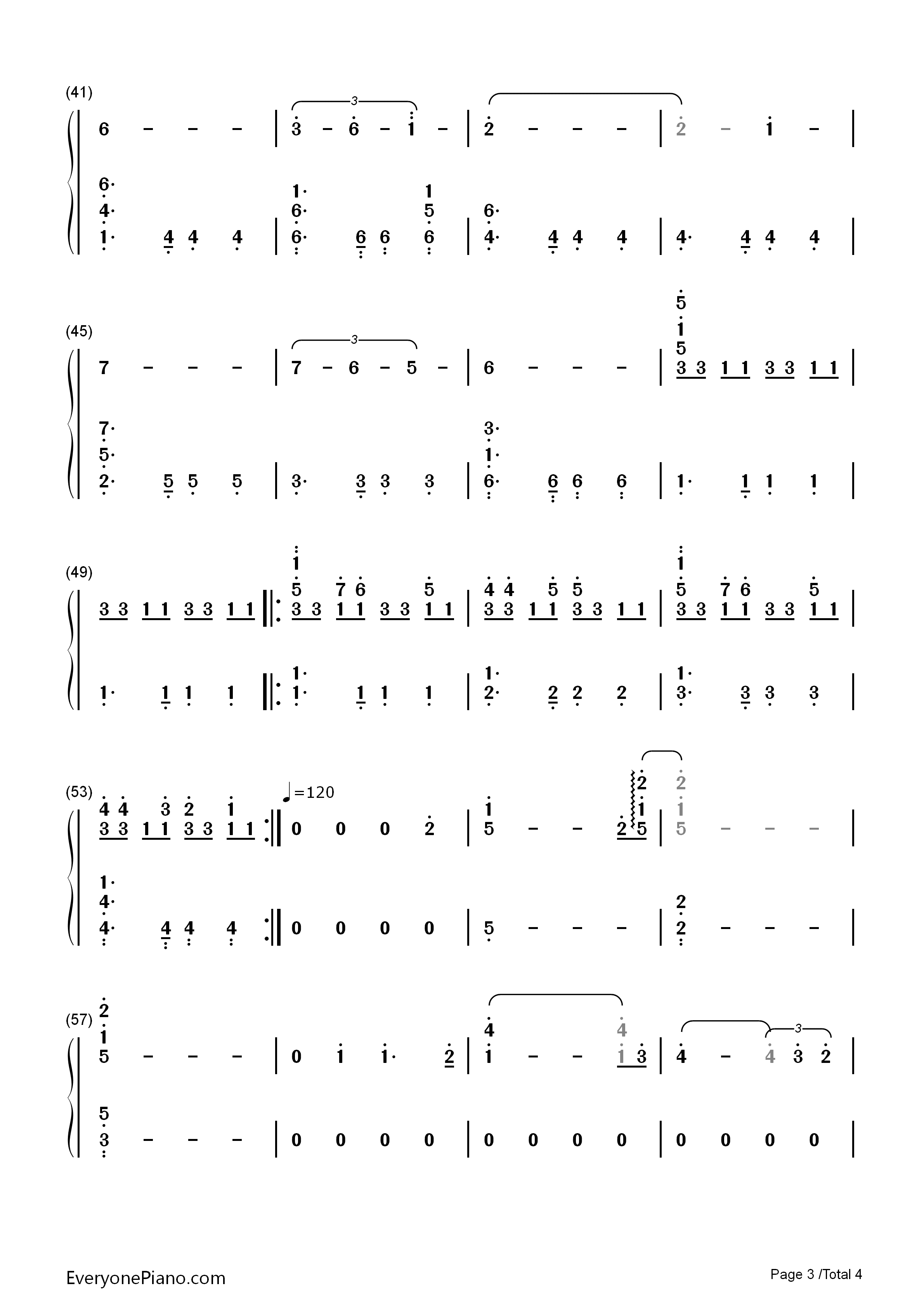 Now We Are Free钢琴简谱-Hans Zimmer & Lisa Gerrard演唱3