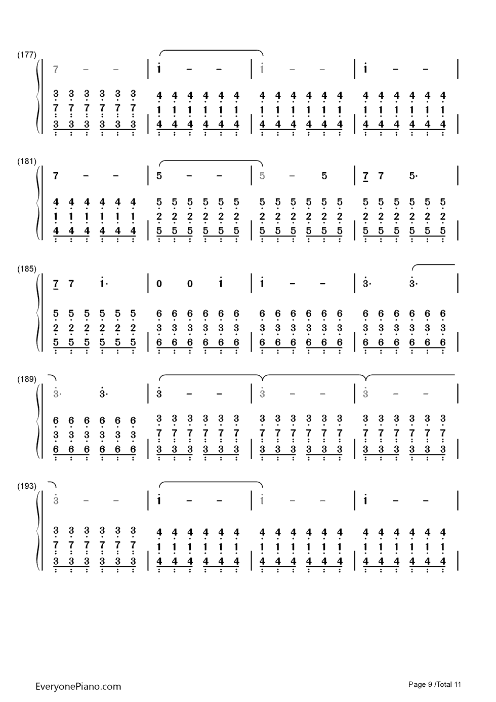 The Kill钢琴简谱-数字双手-30 Seconds to Mars9