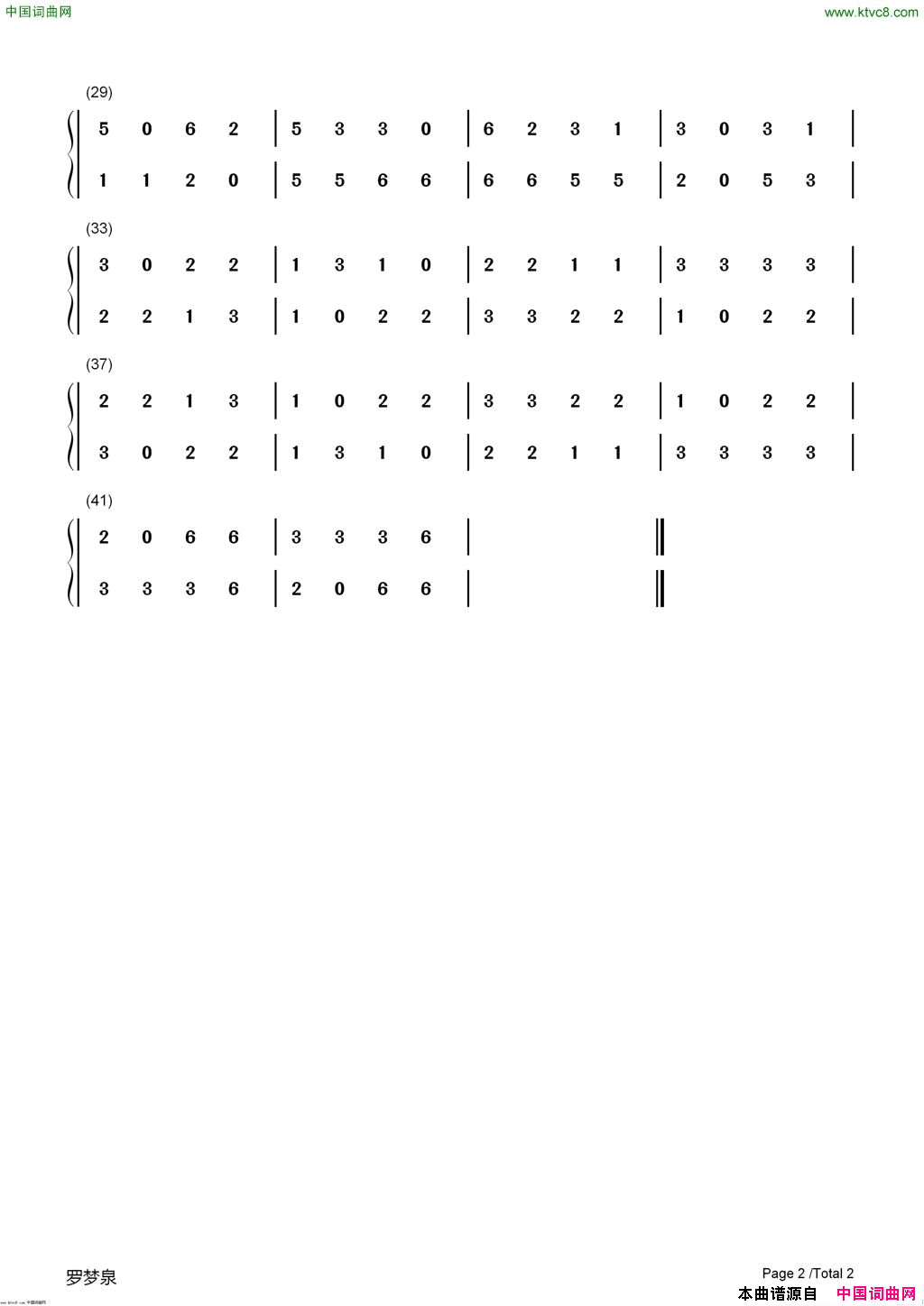 学不会放弃简谱-罗梦泉演唱-罗梦泉/罗梦泉词曲1