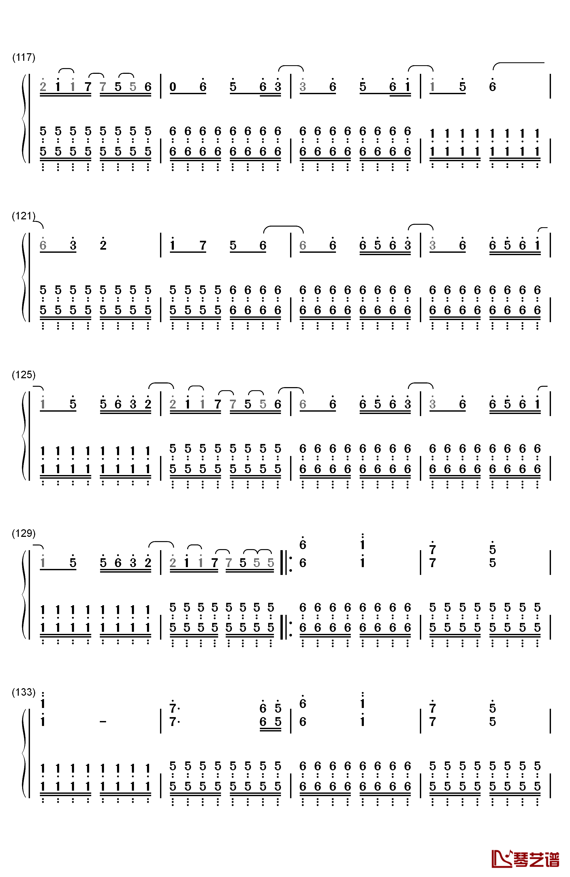 Nemo钢琴简谱-数字双手-Nightwish7