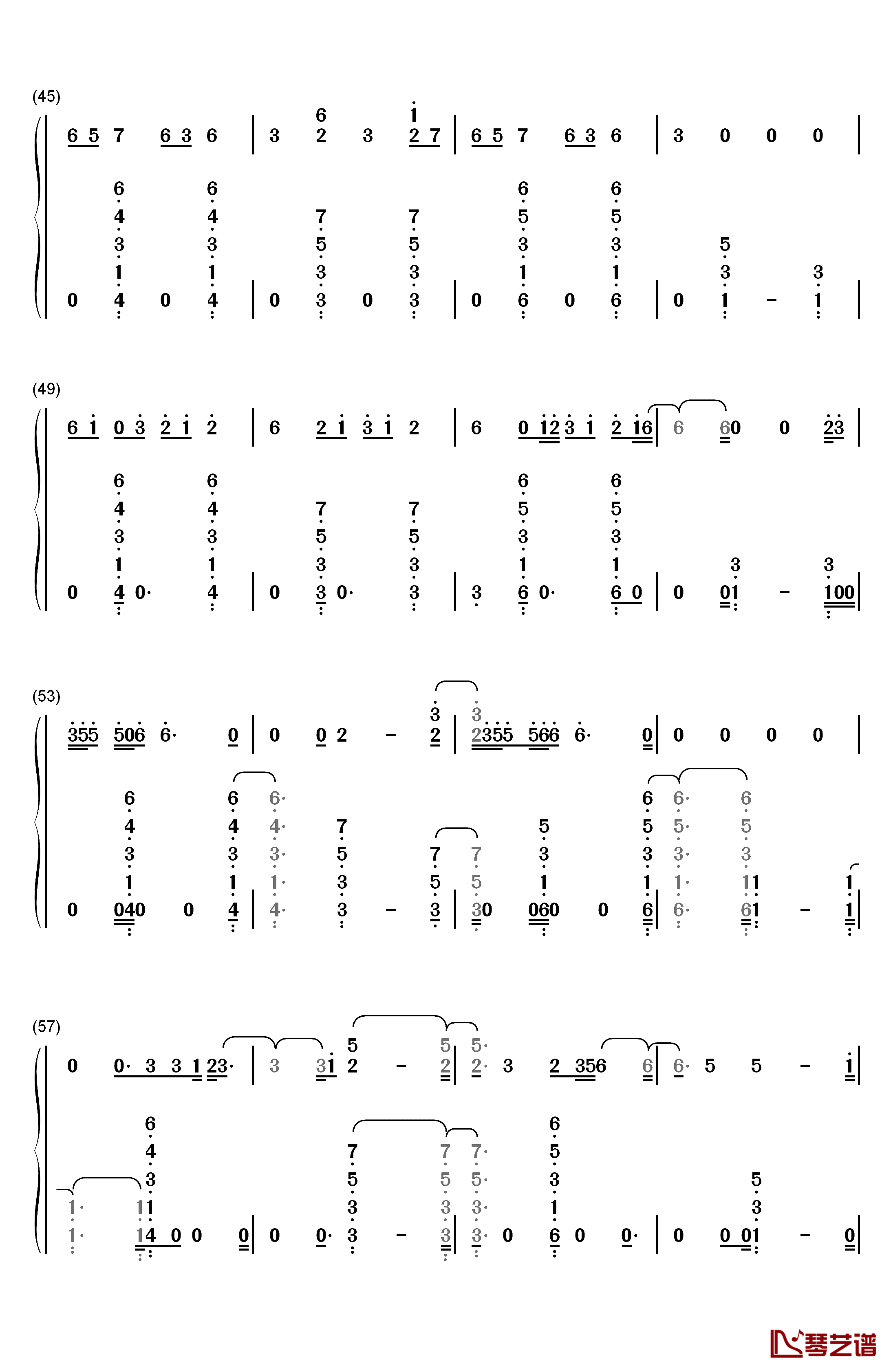 Loyalty钢琴简谱-数字双手-Kendrick Lamar Rihanna4